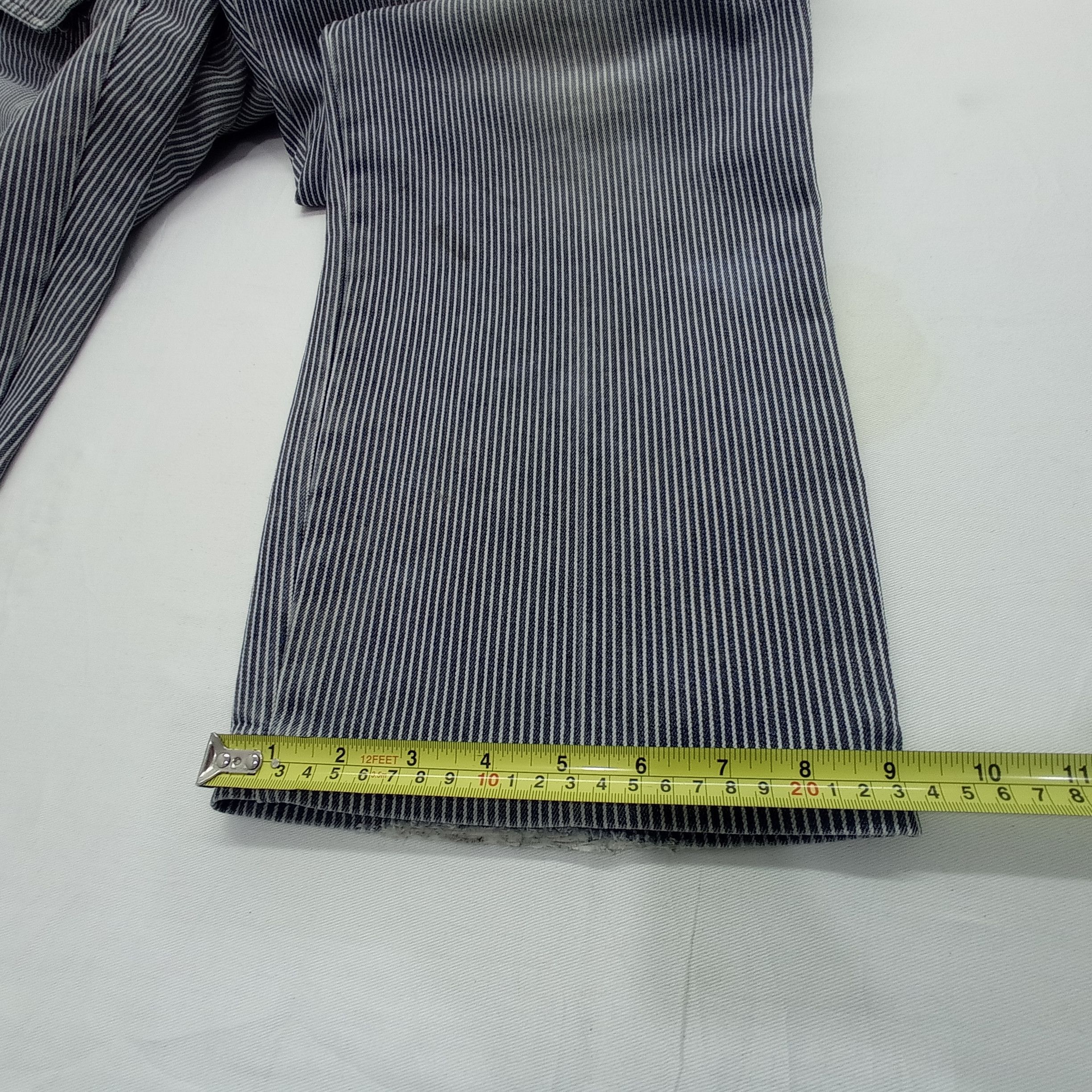 Japanese Brand Faded Even River Hickory Stripe Cargo pants Size US 33 - 5 Thumbnail