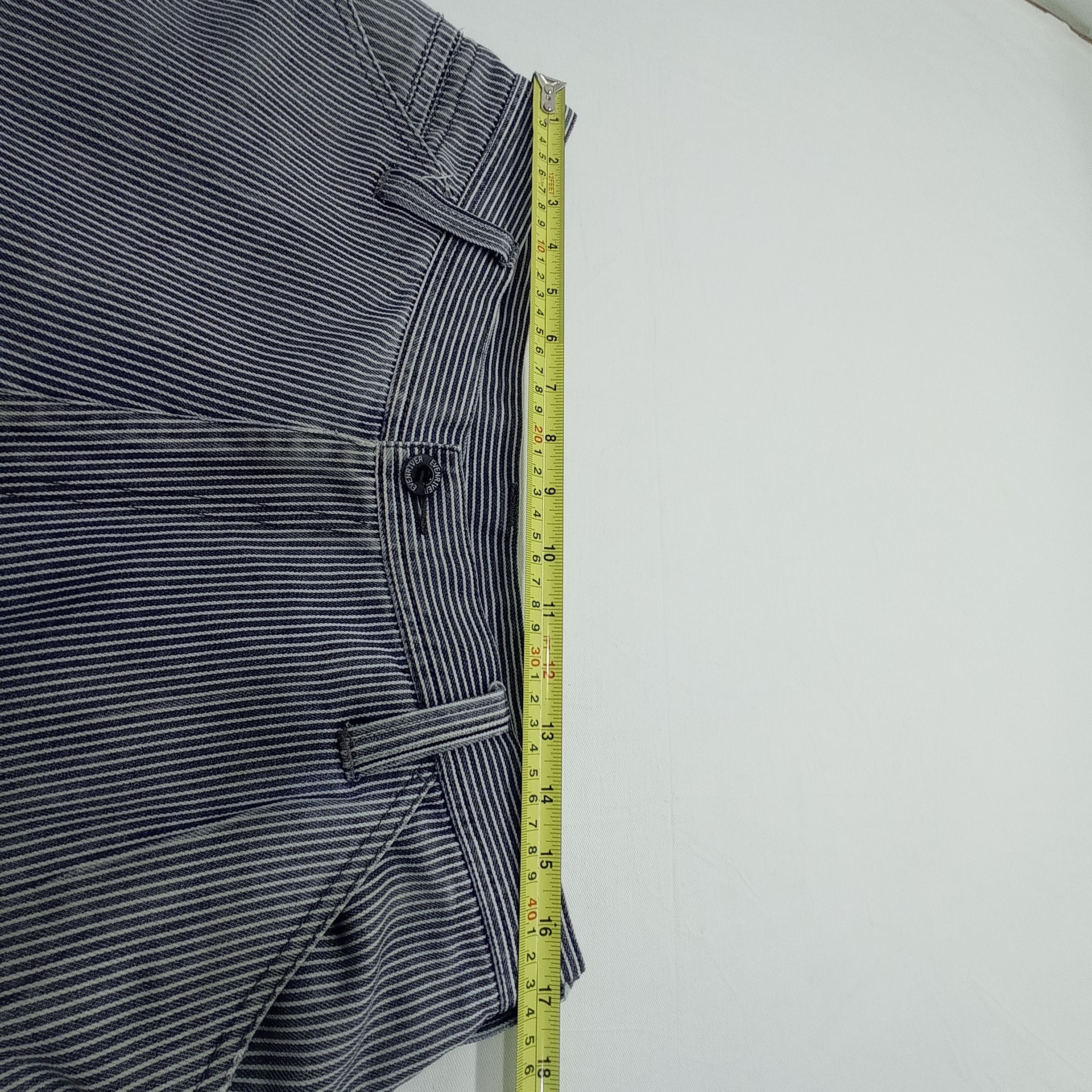 Japanese Brand Faded Even River Hickory Stripe Cargo pants Size US 33 - 9 Thumbnail