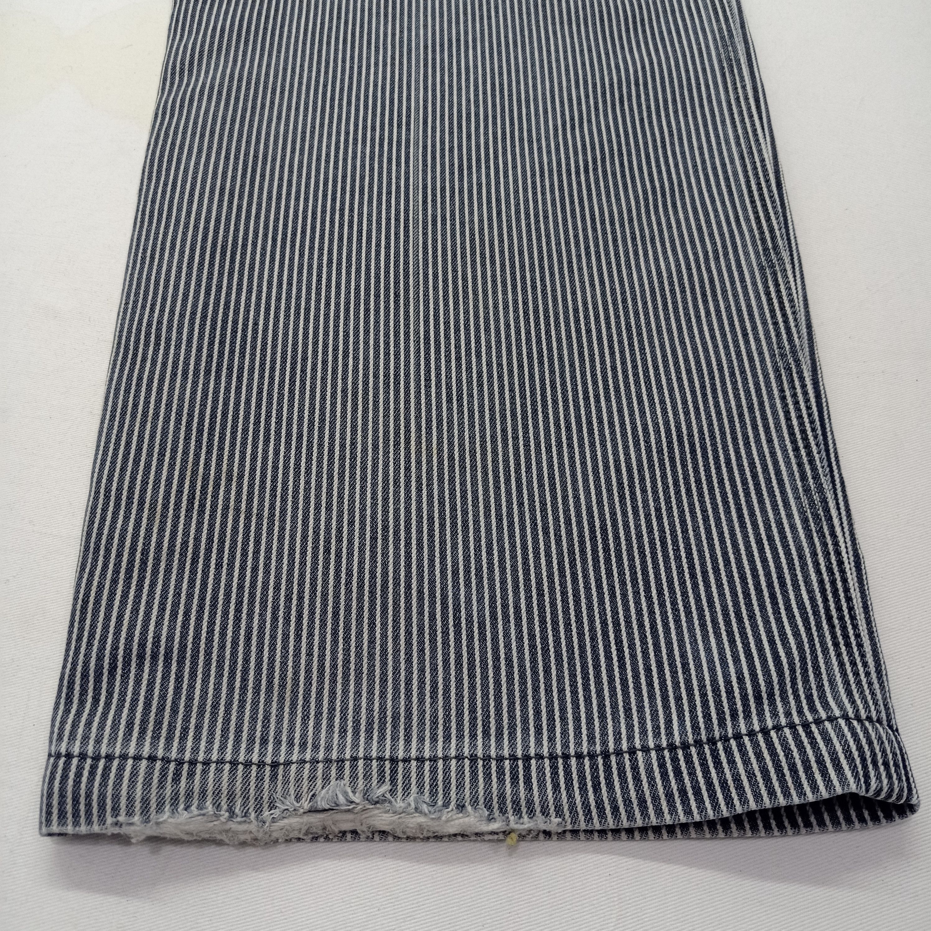 Japanese Brand Faded Even River Hickory Stripe Cargo pants Size US 33 - 16 Thumbnail