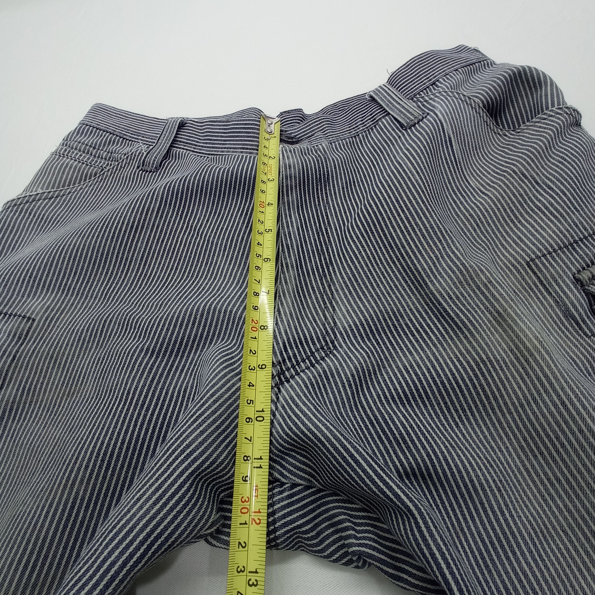 Japanese Brand Faded Even River Hickory Stripe Cargo pants Size US 33 - 8 Thumbnail