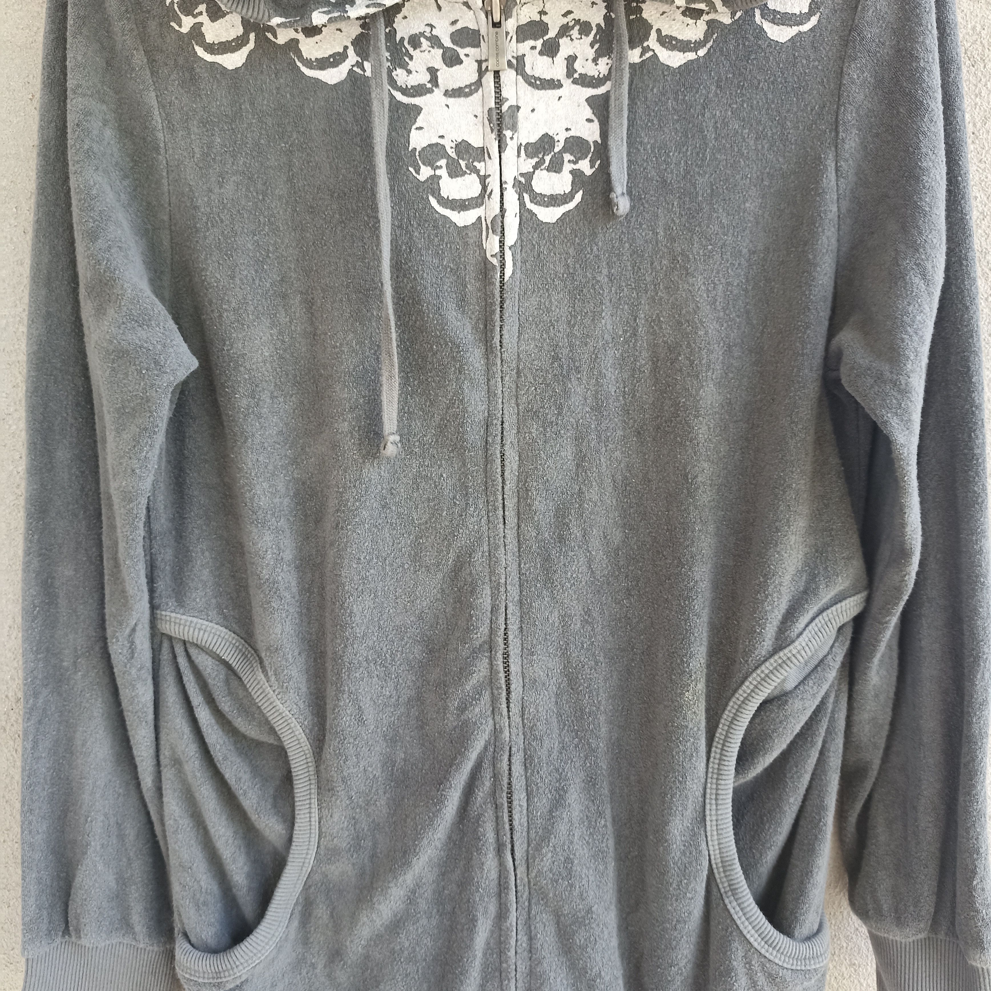 Japanese Brand Skull Gray Hoodie Size S / US 4 / IT 40 - 3 Thumbnail