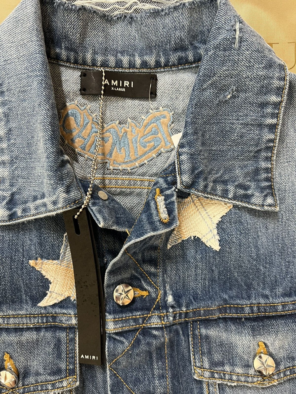Amiri Amiri Chemist Denim Trucker Jacket size XL $2900 Size US XL / EU 56 / 4 - 2 Thumbnail