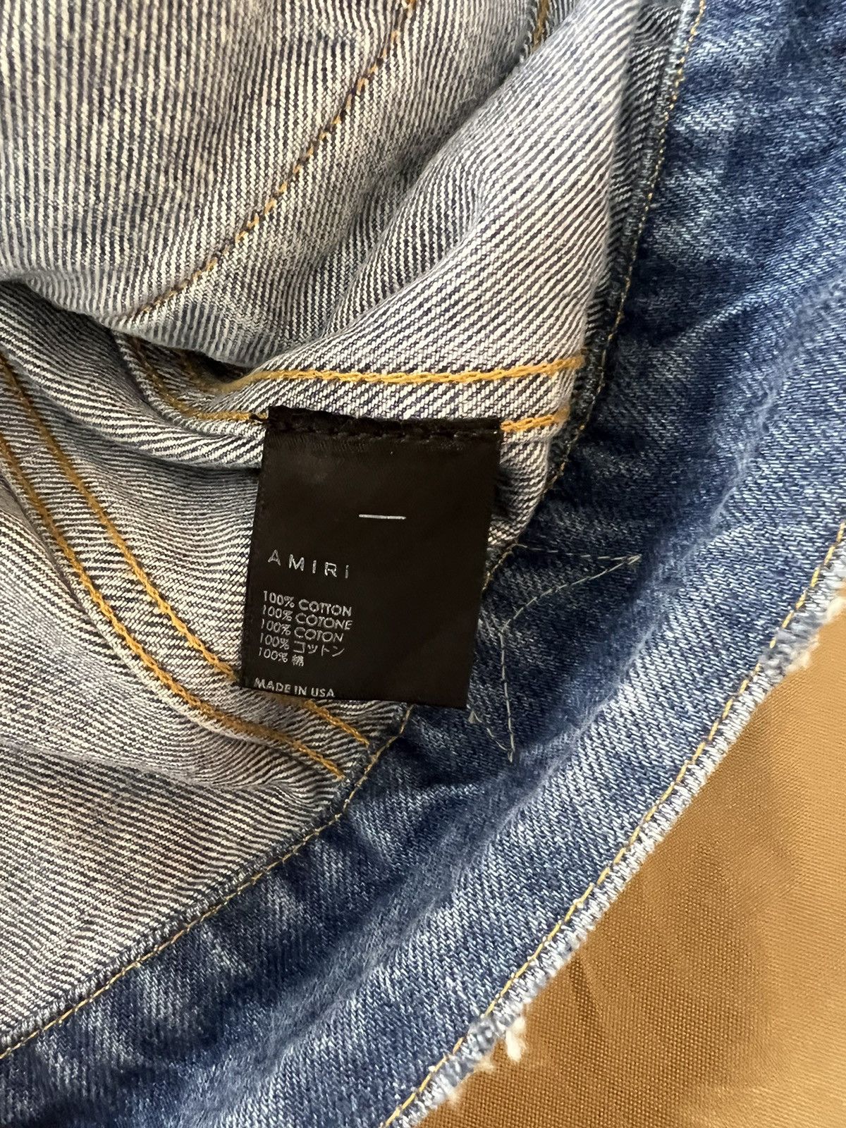 Amiri Amiri Chemist Denim Trucker Jacket size XL $2900 Size US XL / EU 56 / 4 - 3 Thumbnail