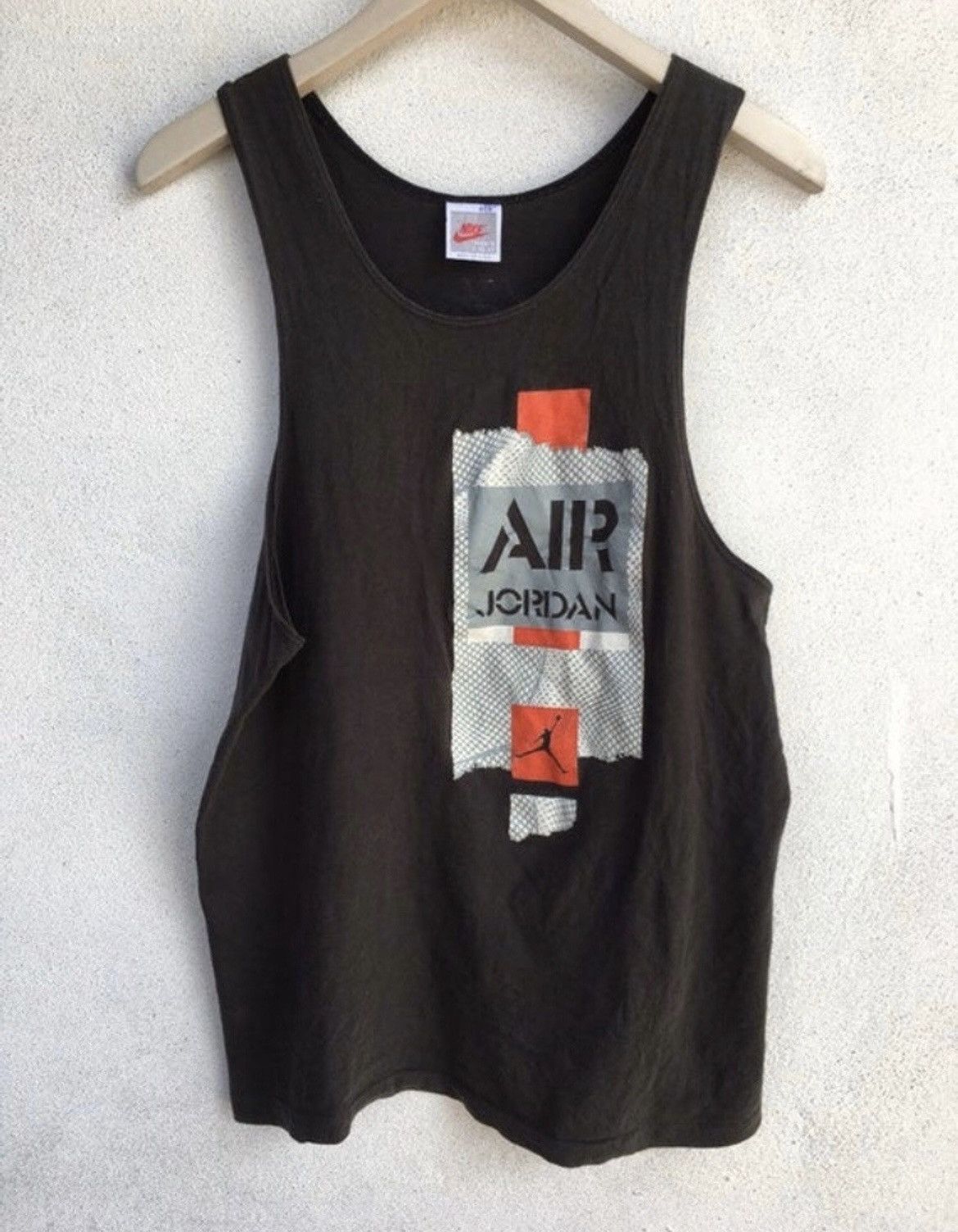 Nike Vintage 80s Nike tanks Air Jordan grey tag Size US S / EU 44-46 / 1 - 1 Thumbnail