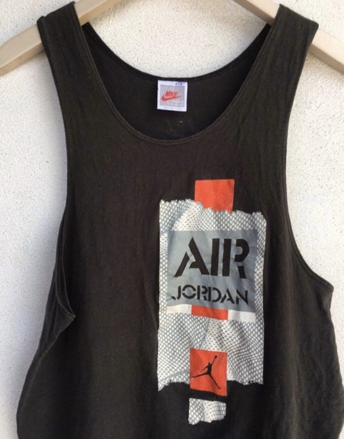 Nike Vintage 80s Nike tanks Air Jordan grey tag Size US S / EU 44-46 / 1 - 3 Thumbnail