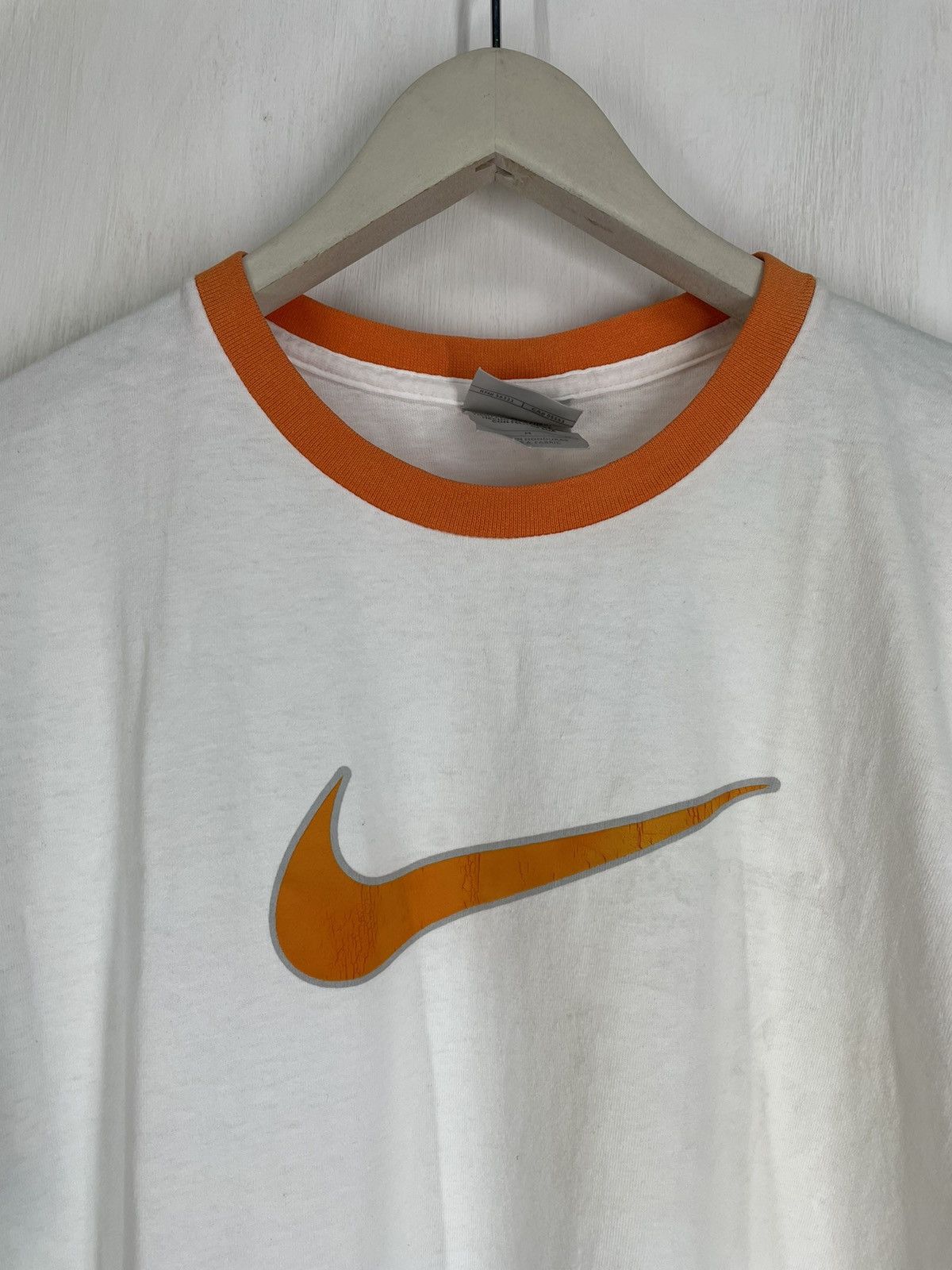 Nike Vintage Y2K Nike swoosh logo ringer t shirt Size US M / EU 48-50 / 2 - 3 Thumbnail