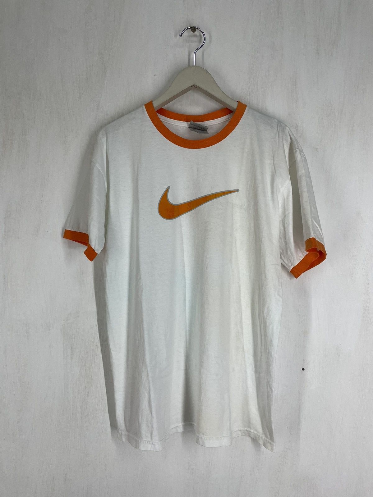 Nike Vintage Y2K Nike swoosh logo ringer t shirt Size US M / EU 48-50 / 2 - 1 Thumbnail