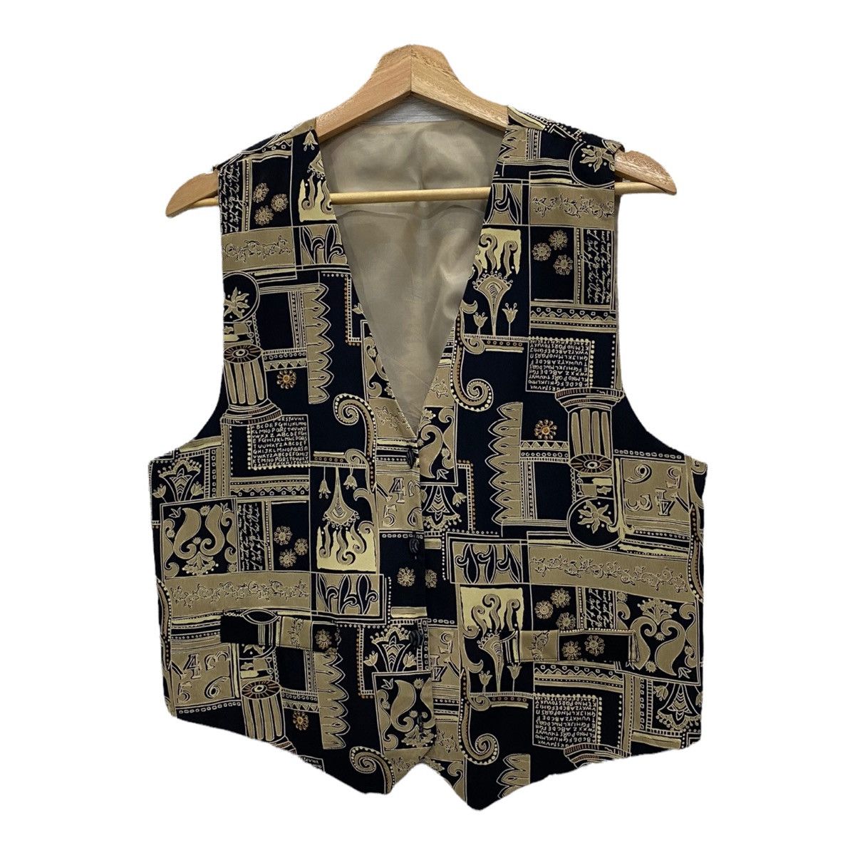 Issey Miyake 🔥GRAIL🇯🇵 MOSCHINO INSPIRED SILK BUTTON VESTS Size US S / EU 44-46 / 1 - 4 Thumbnail