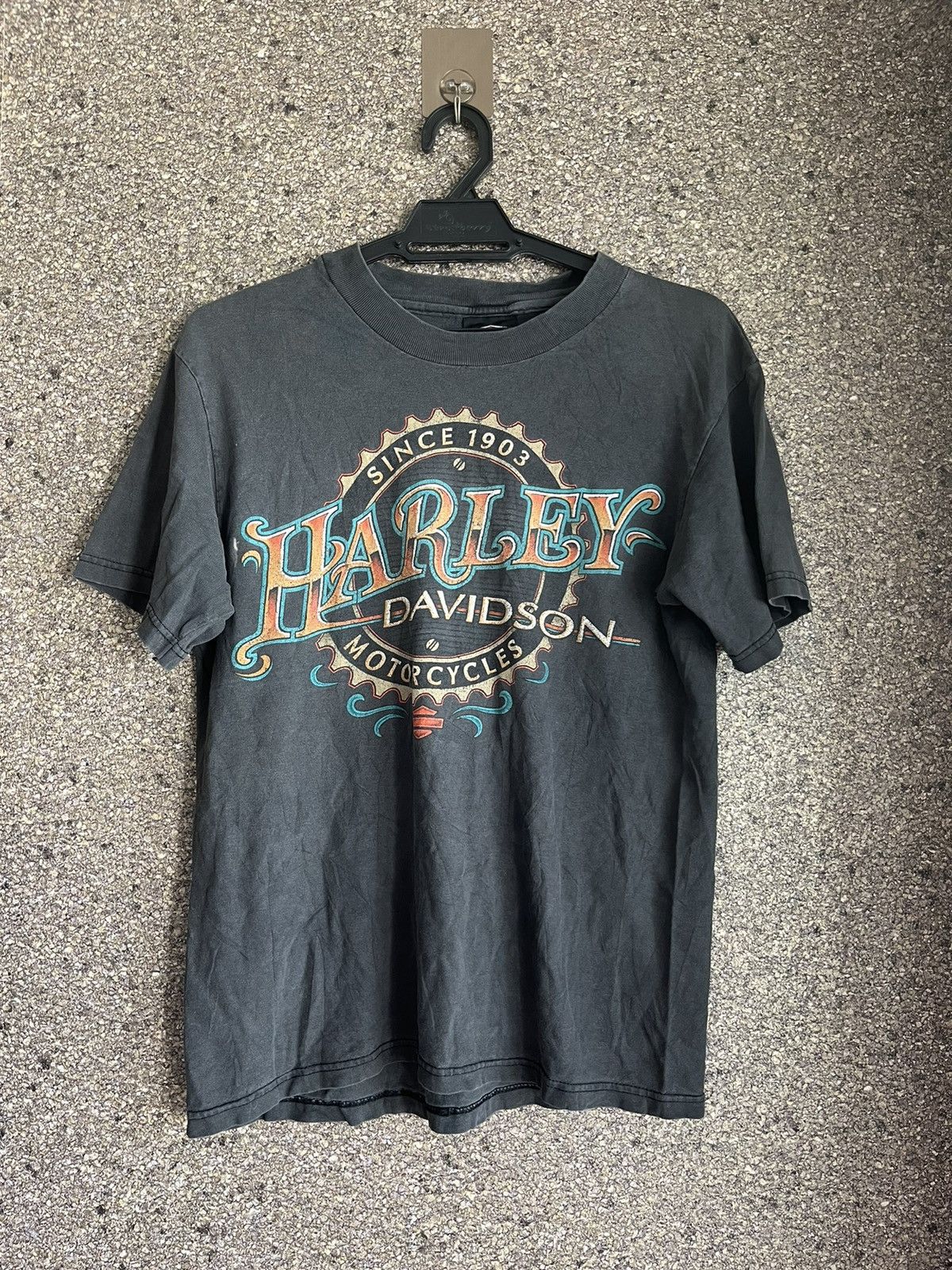 image of Vintage Harley Davidson Ft35 in Black, Men's (Size Small)