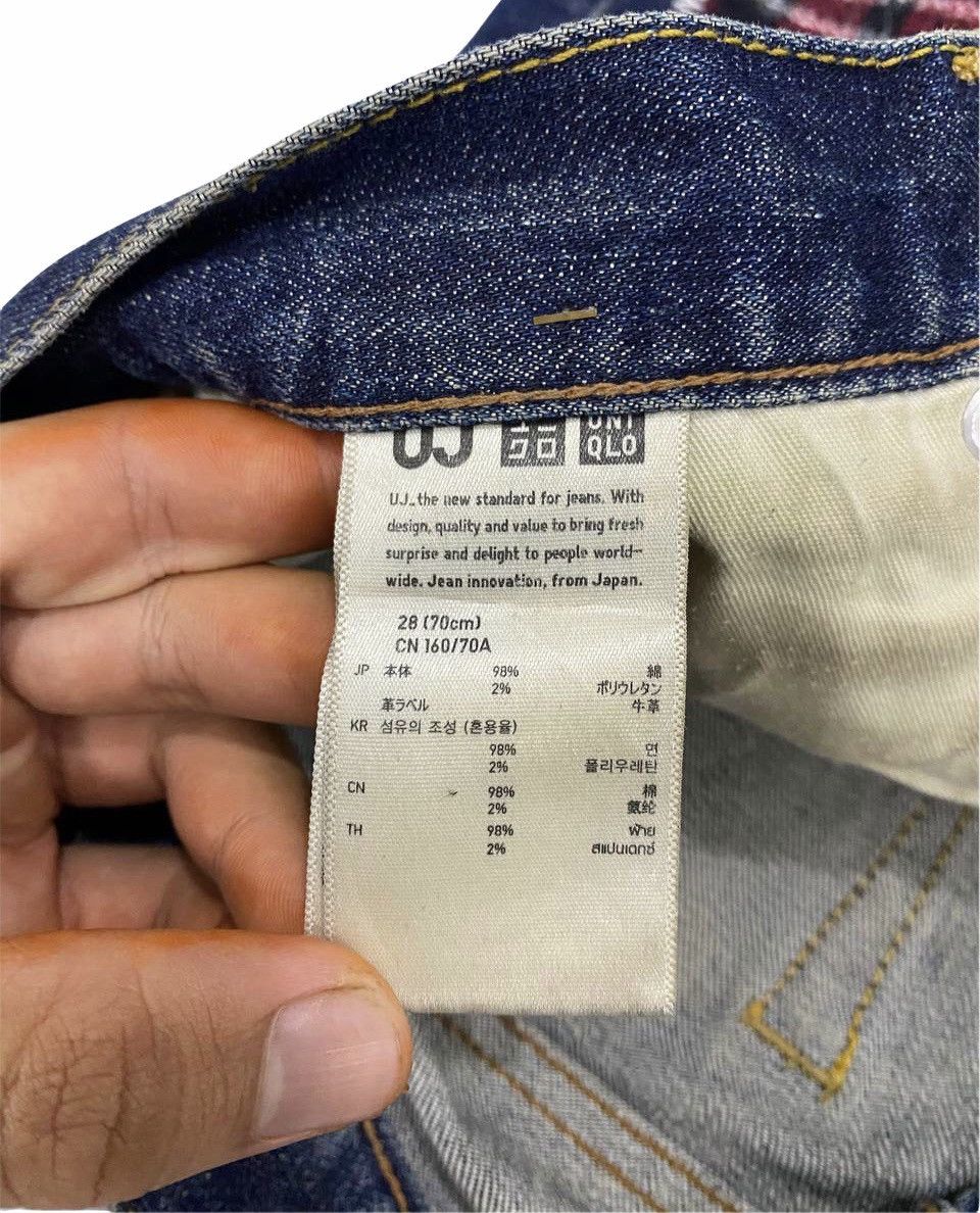 Japanese Brand × Uniqlo Japanese Brand Uniqlo Selvedge Patchwork Denim Jeans cw21 Size US 30 / EU 46 - 11 Thumbnail