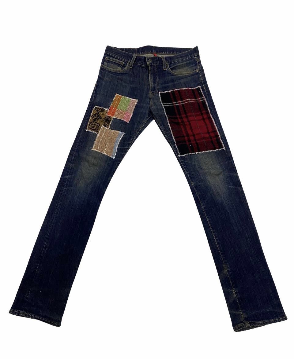 Japanese Brand × Uniqlo Japanese Brand Uniqlo Selvedge Patchwork Denim Jeans cw21 Size US 30 / EU 46 - 1 Thumbnail