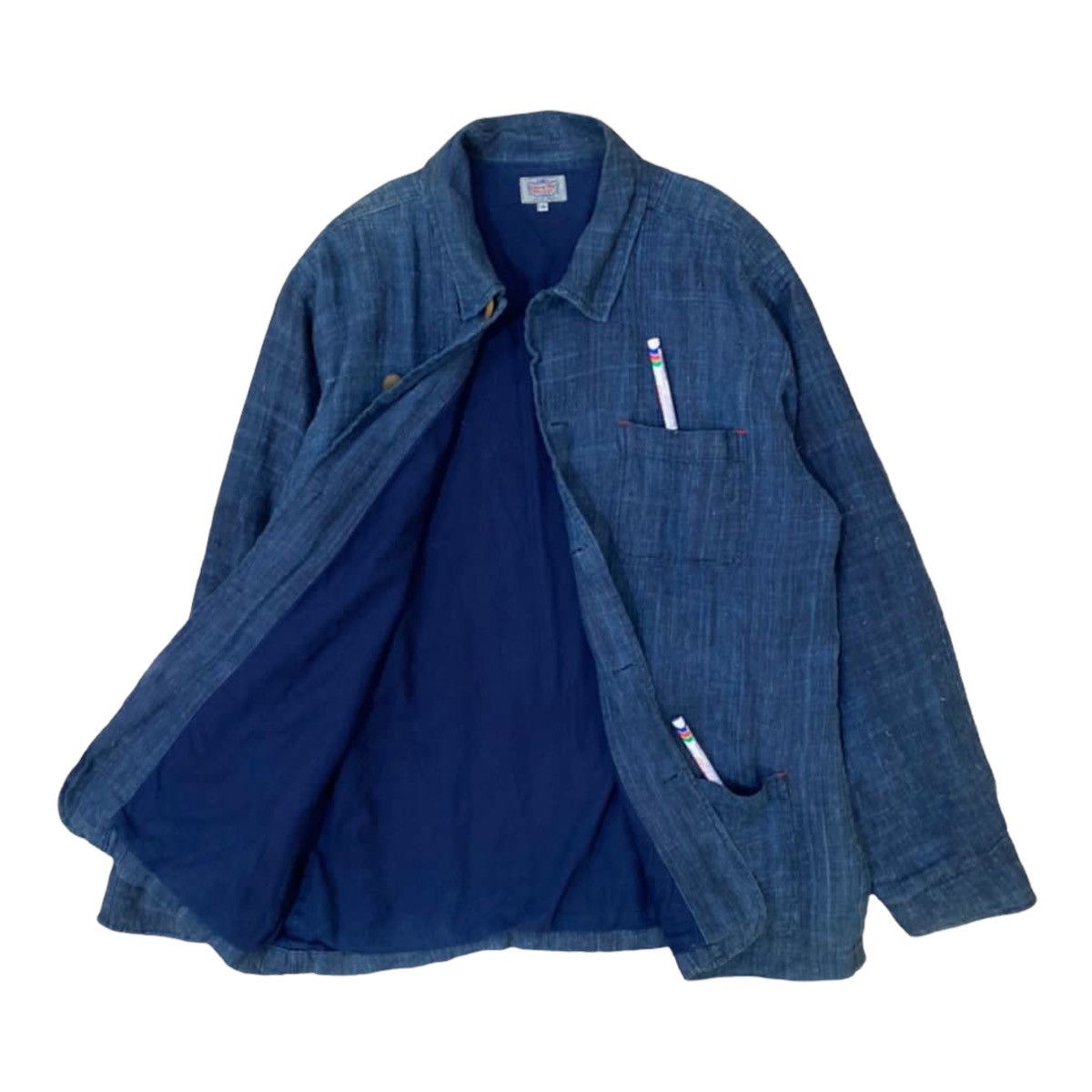 Indigo Gaijin Made Indigo Button Jacket Size US L / EU 52-54 / 3 - 1 Thumbnail
