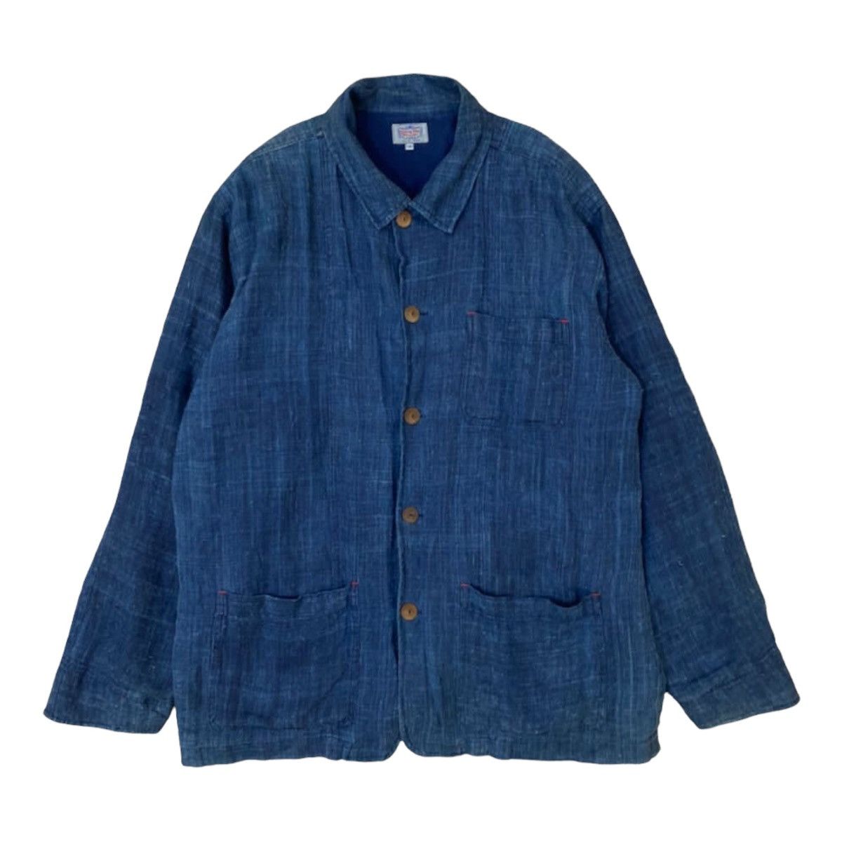 Indigo Gaijin Made Indigo Button Jacket Size US L / EU 52-54 / 3 - 4 Thumbnail