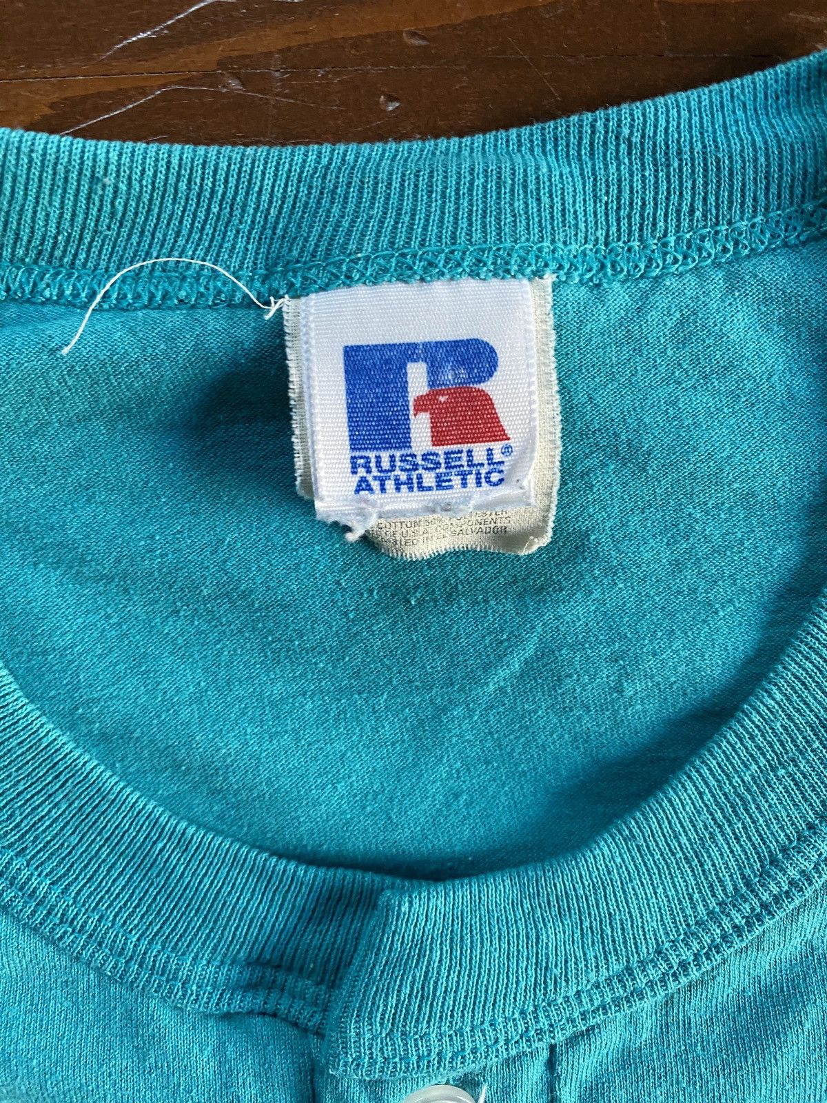 Russell Athletic Vintage 90’s Russell Athletic Embroidered Logo Henley Tee Size US XL / EU 56 / 4 - 8 Thumbnail