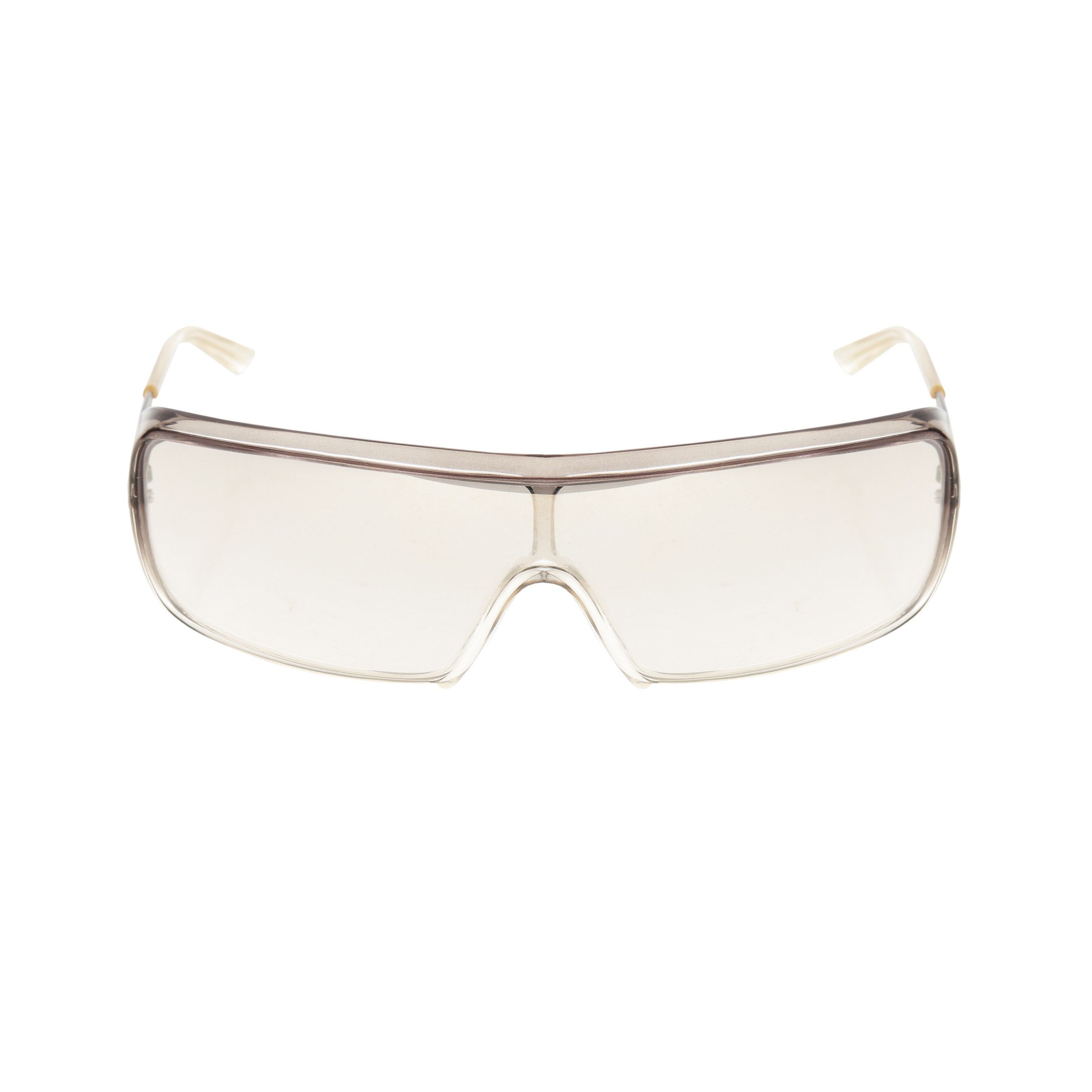Valentino × Vintage Oliver by Valentino 90's Transparent Rectangular Sunglasses Size ONE SIZE - 1 Thumbnail