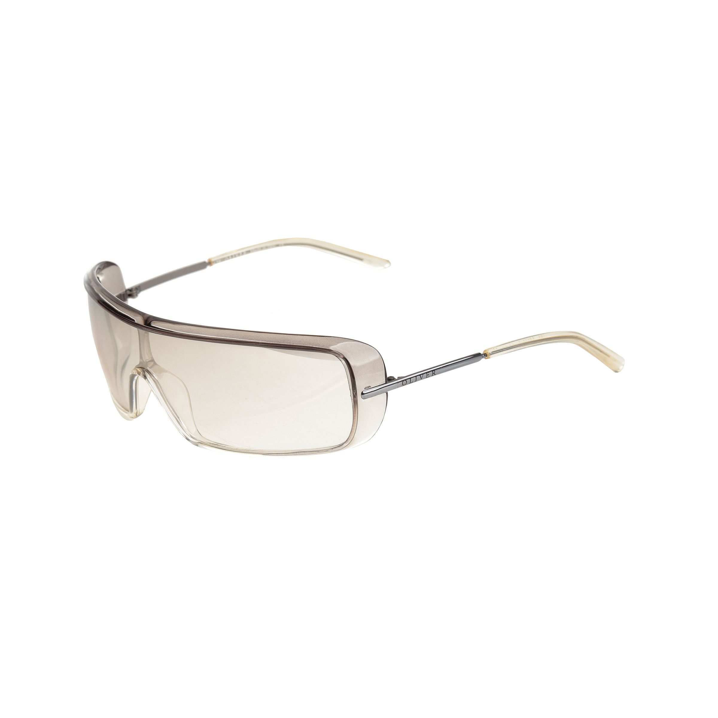 Valentino × Vintage Oliver by Valentino 90's Transparent Rectangular Sunglasses Size ONE SIZE - 2 Thumbnail