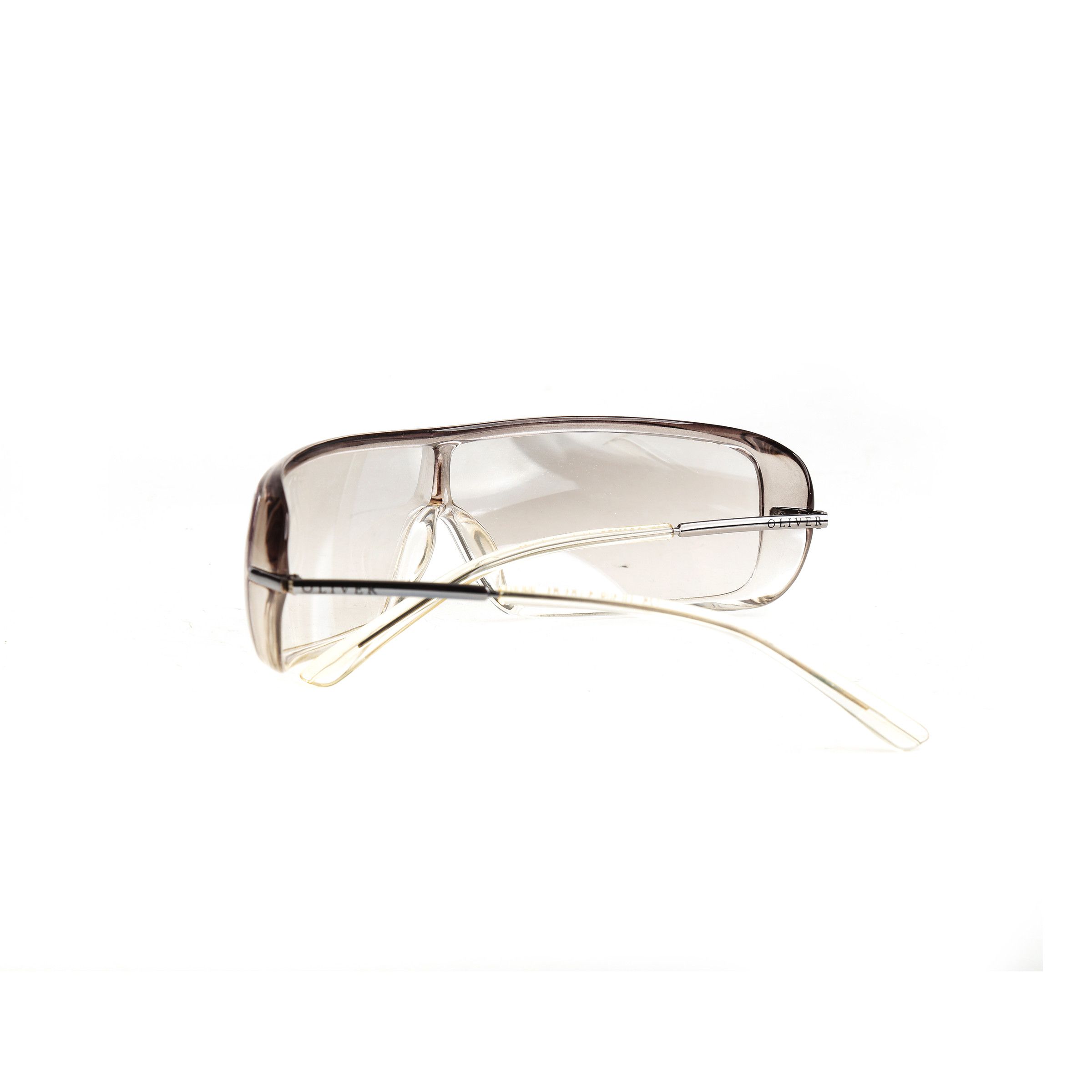 Valentino × Vintage Oliver by Valentino 90's Transparent Rectangular Sunglasses Size ONE SIZE - 3 Thumbnail