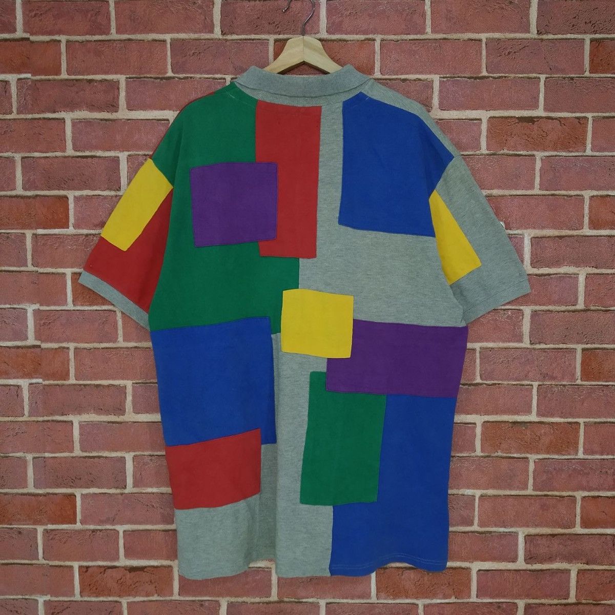 Japanese Brand Rare!! Japanese Brand Rough Trade Colourblock Hype Polo Tee Size US XL / EU 56 / 4 - 2 Thumbnail