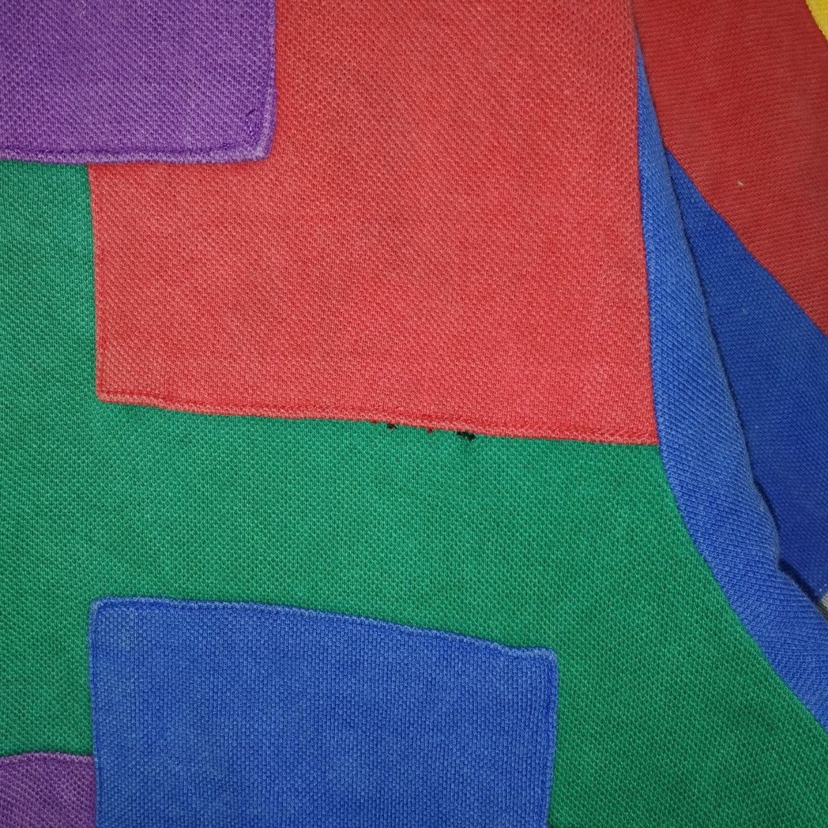 Japanese Brand Rare!! Japanese Brand Rough Trade Colourblock Hype Polo Tee Size US XL / EU 56 / 4 - 4 Thumbnail