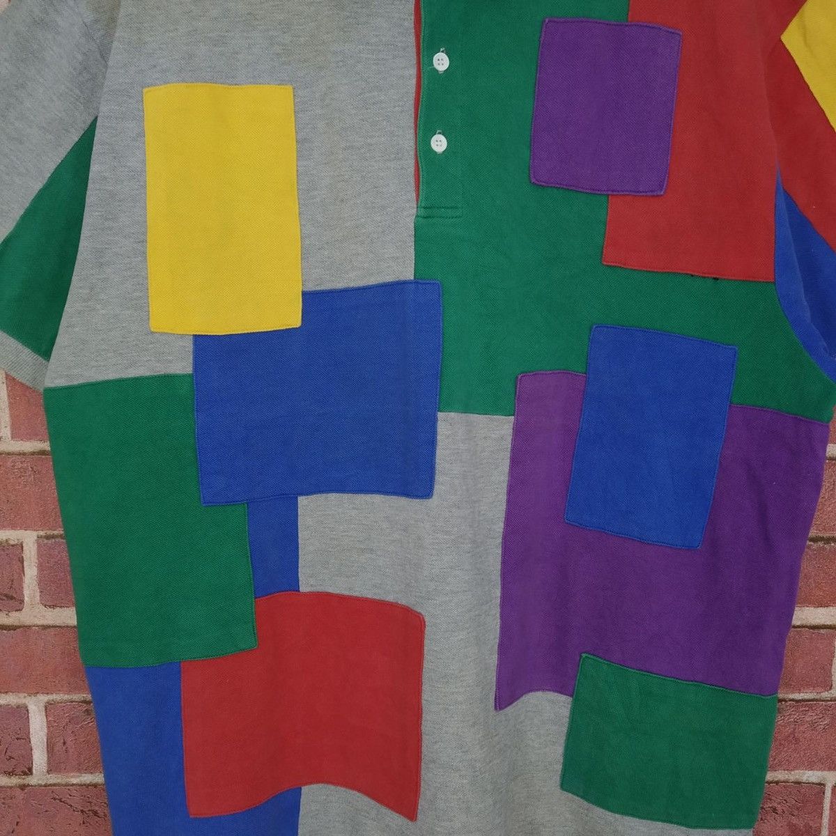 Japanese Brand Rare!! Japanese Brand Rough Trade Colourblock Hype Polo Tee Size US XL / EU 56 / 4 - 3 Thumbnail