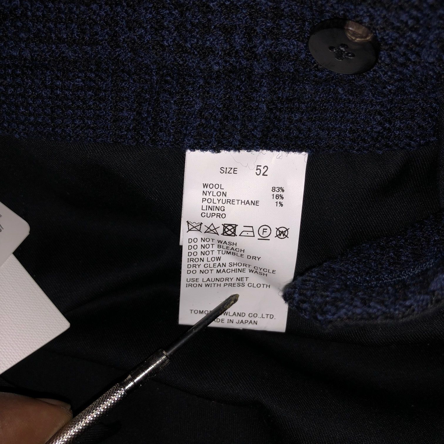 Tomorrowland TOMORROWLAND Glen Check Trouser Size US 33 - 3 Thumbnail