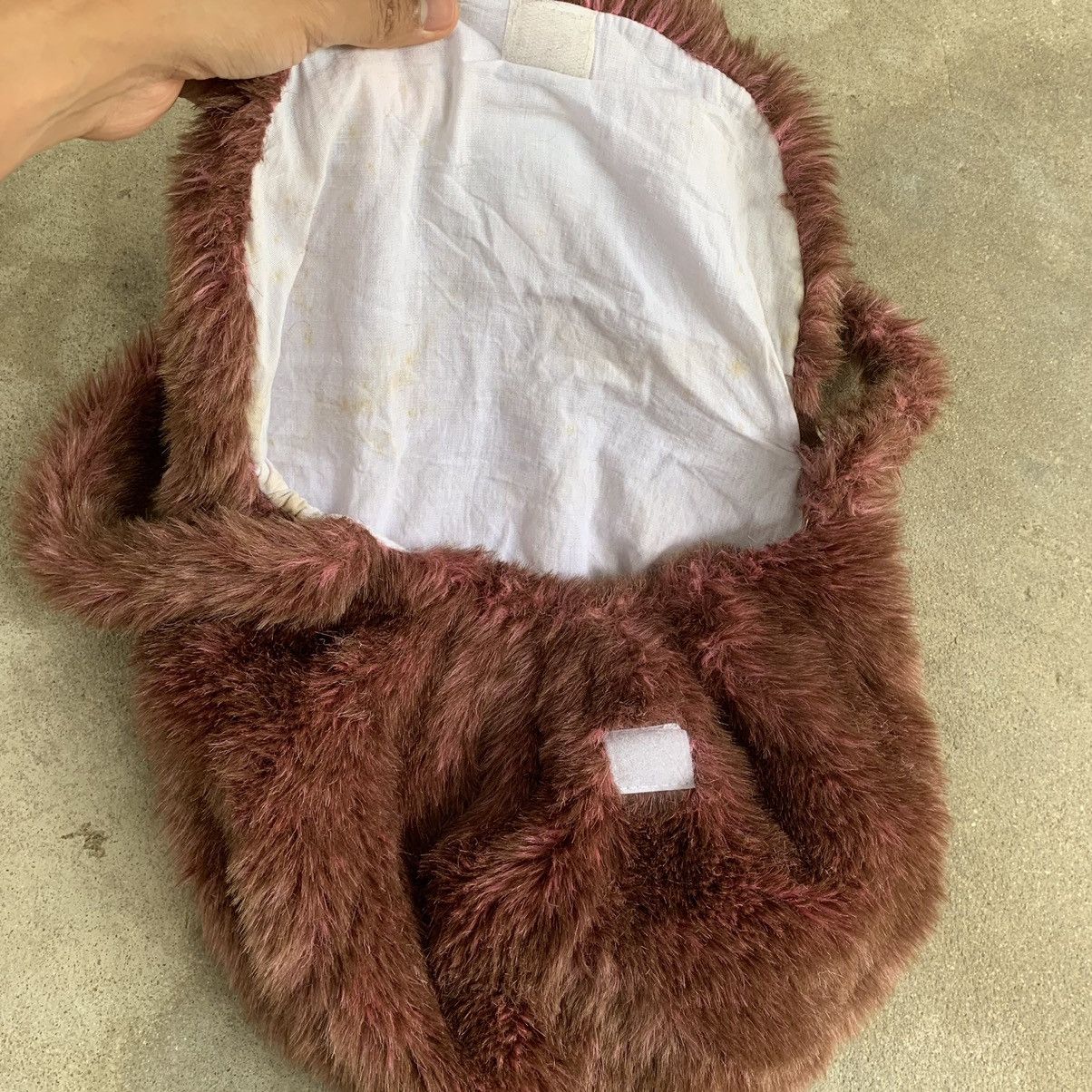 Japanese Brand × Vintage Vintage Mink Fake Fur Hairy Sling Bag Size ONE SIZE - 4 Thumbnail