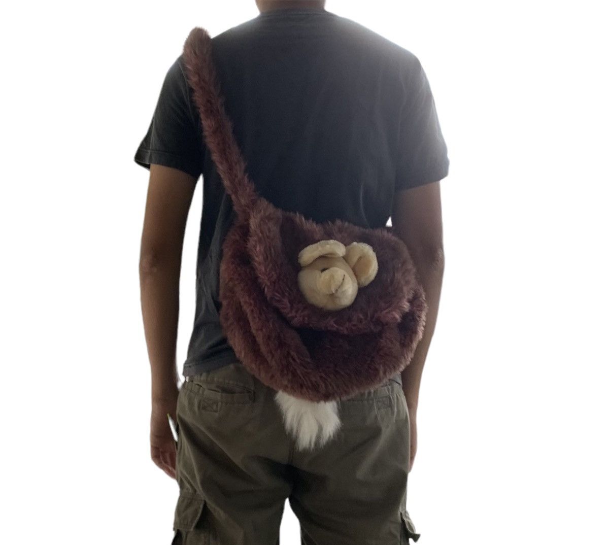 Japanese Brand × Vintage Vintage Mink Fake Fur Hairy Sling Bag Size ONE SIZE - 2 Thumbnail