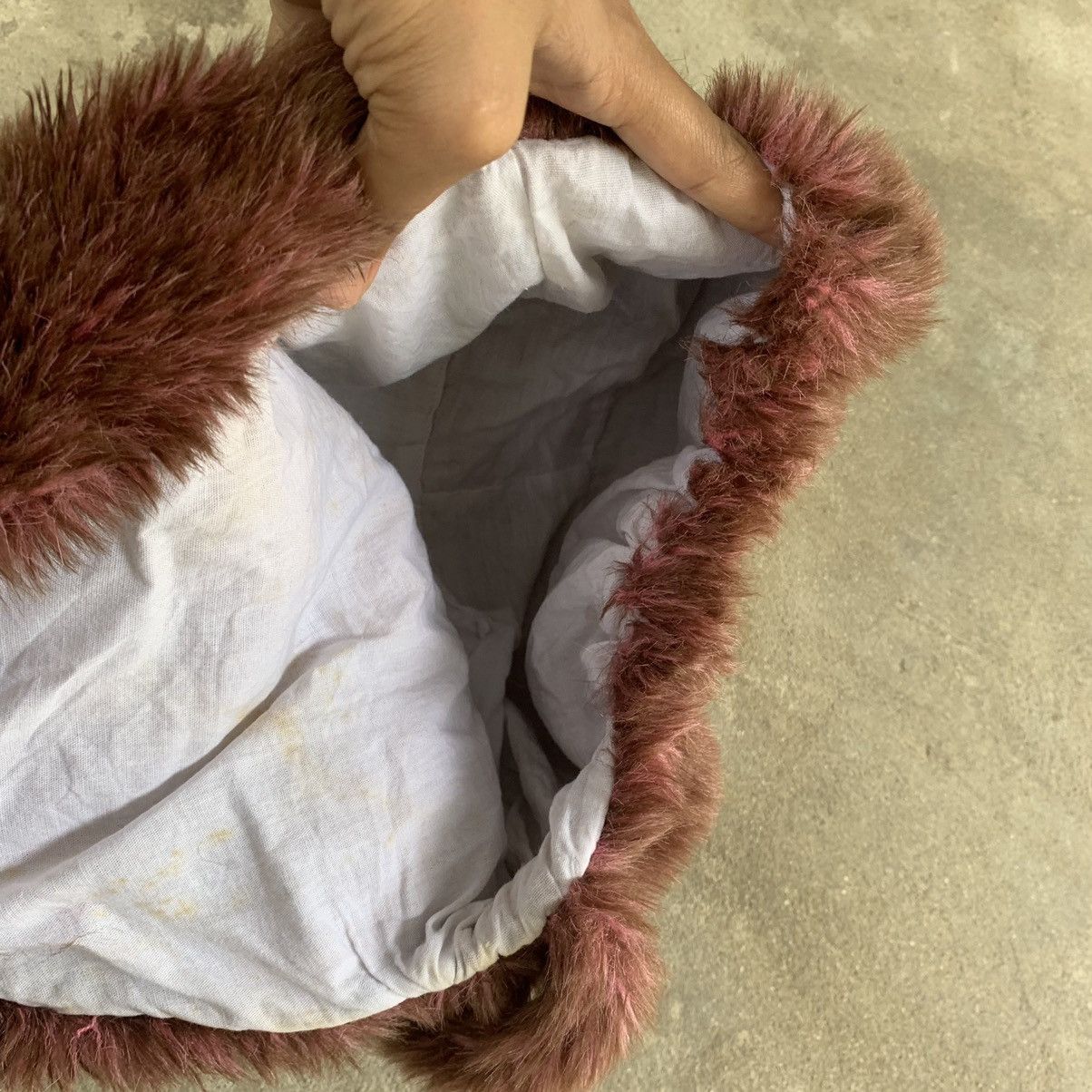 Japanese Brand × Vintage Vintage Mink Fake Fur Hairy Sling Bag Size ONE SIZE - 5 Thumbnail