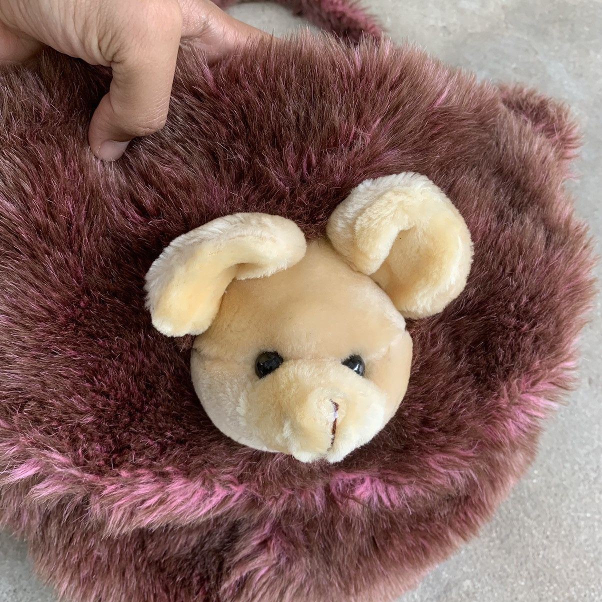 Japanese Brand × Vintage Vintage Mink Fake Fur Hairy Sling Bag Size ONE SIZE - 3 Thumbnail
