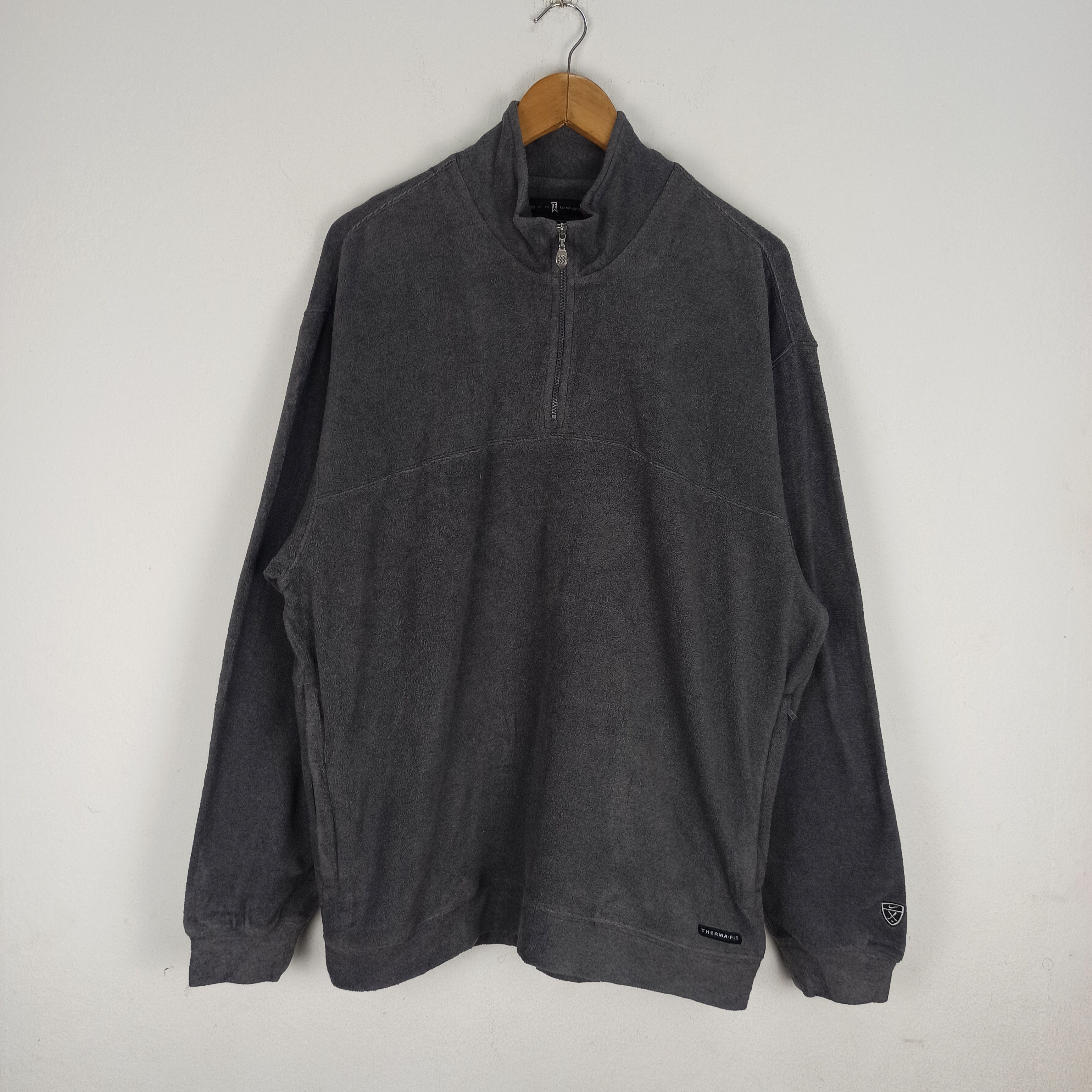 Nike × Tiger Woods Rare🔥 Tiger Woods Nike Golf Fleece Jacket Half Zipper Size US XL / EU 56 / 4 - 1 Thumbnail
