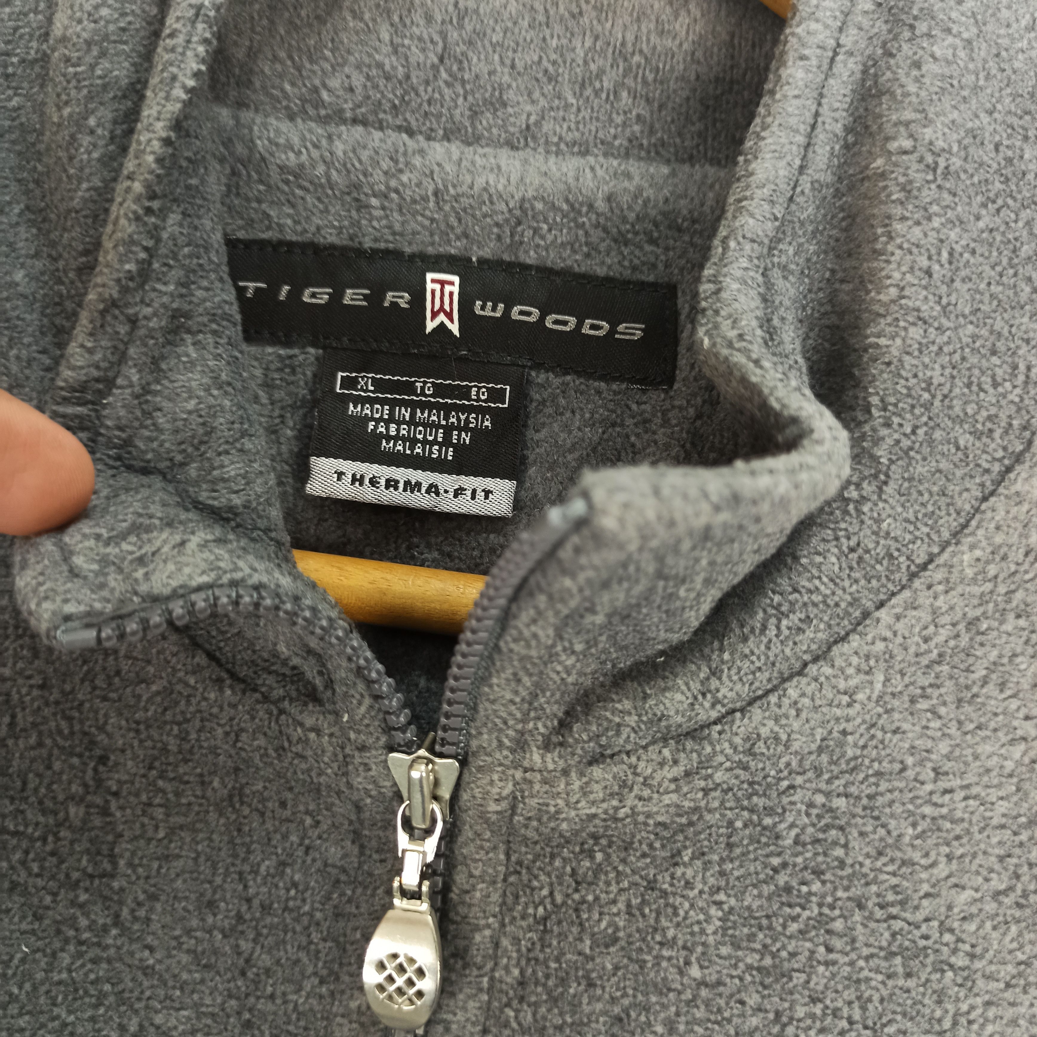 Nike × Tiger Woods Rare🔥 Tiger Woods Nike Golf Fleece Jacket Half Zipper Size US XL / EU 56 / 4 - 6 Thumbnail