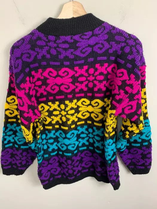 Vintage Vintage Floral Design 1980s Sweater Size US M / EU 48-50 / 2 - 2 Thumbnail