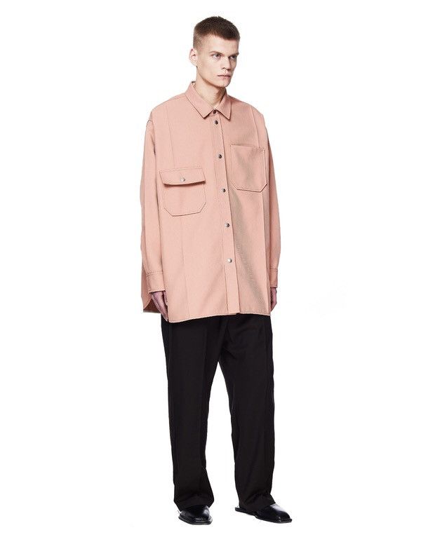 OAMC RARE RUNWAY Oversized Poly Pink Button Up Jacket Shirt Size US L / EU 52-54 / 3 - 6 Thumbnail