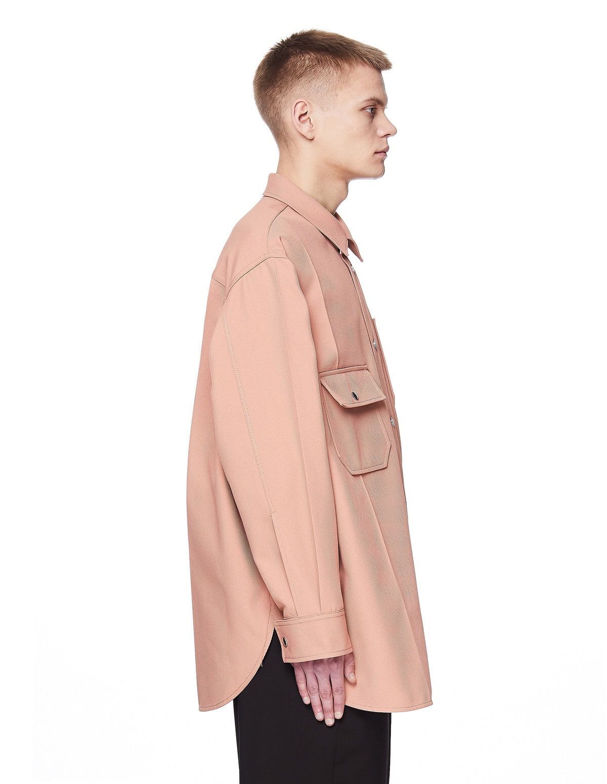 OAMC RARE RUNWAY Oversized Poly Pink Button Up Jacket Shirt Size US L / EU 52-54 / 3 - 5 Thumbnail