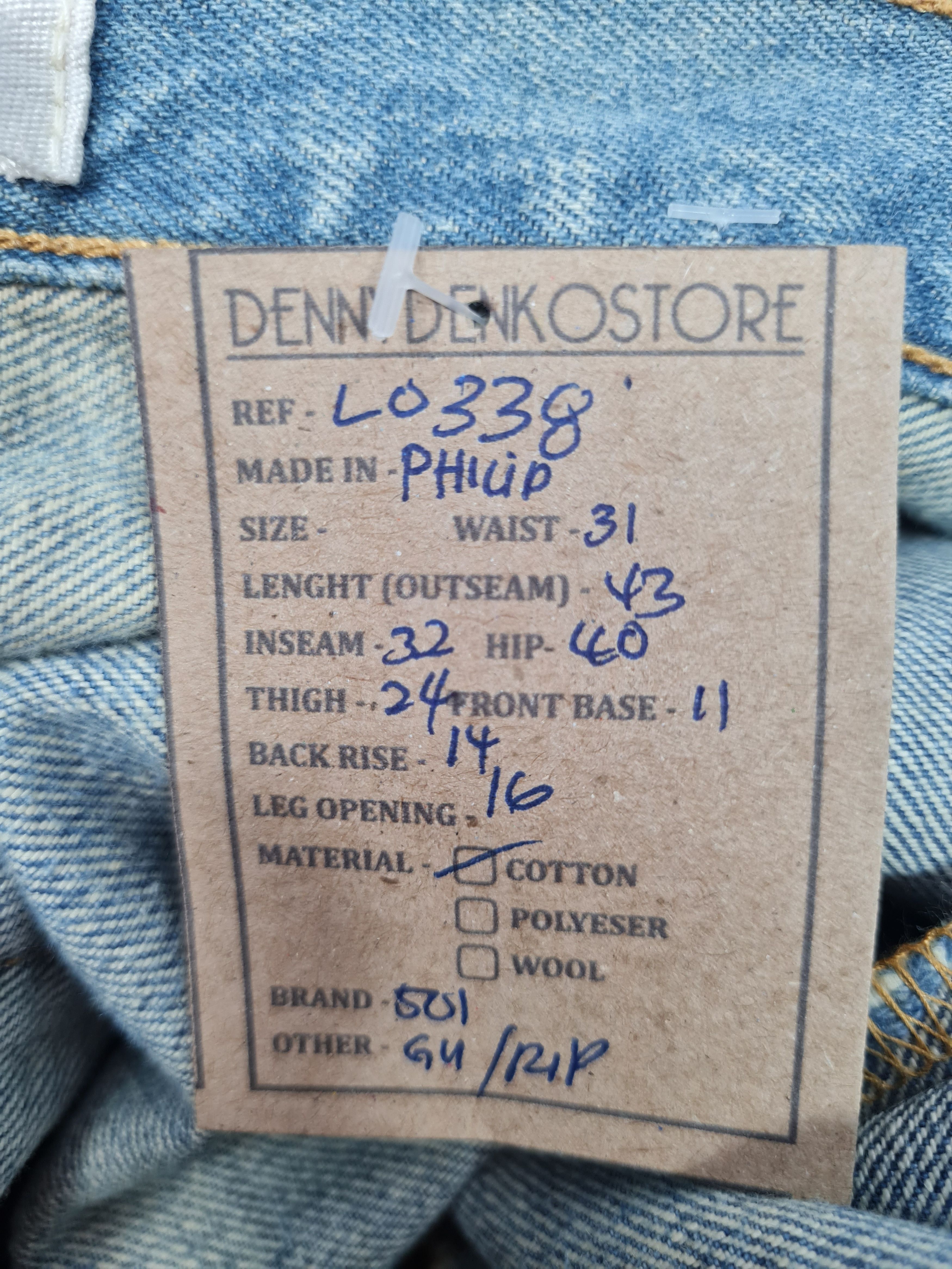 Levi's LEVIS 501 Distressed Faded Blue Jeans L0338 Size 31X32 Size US 31 - 15 Thumbnail