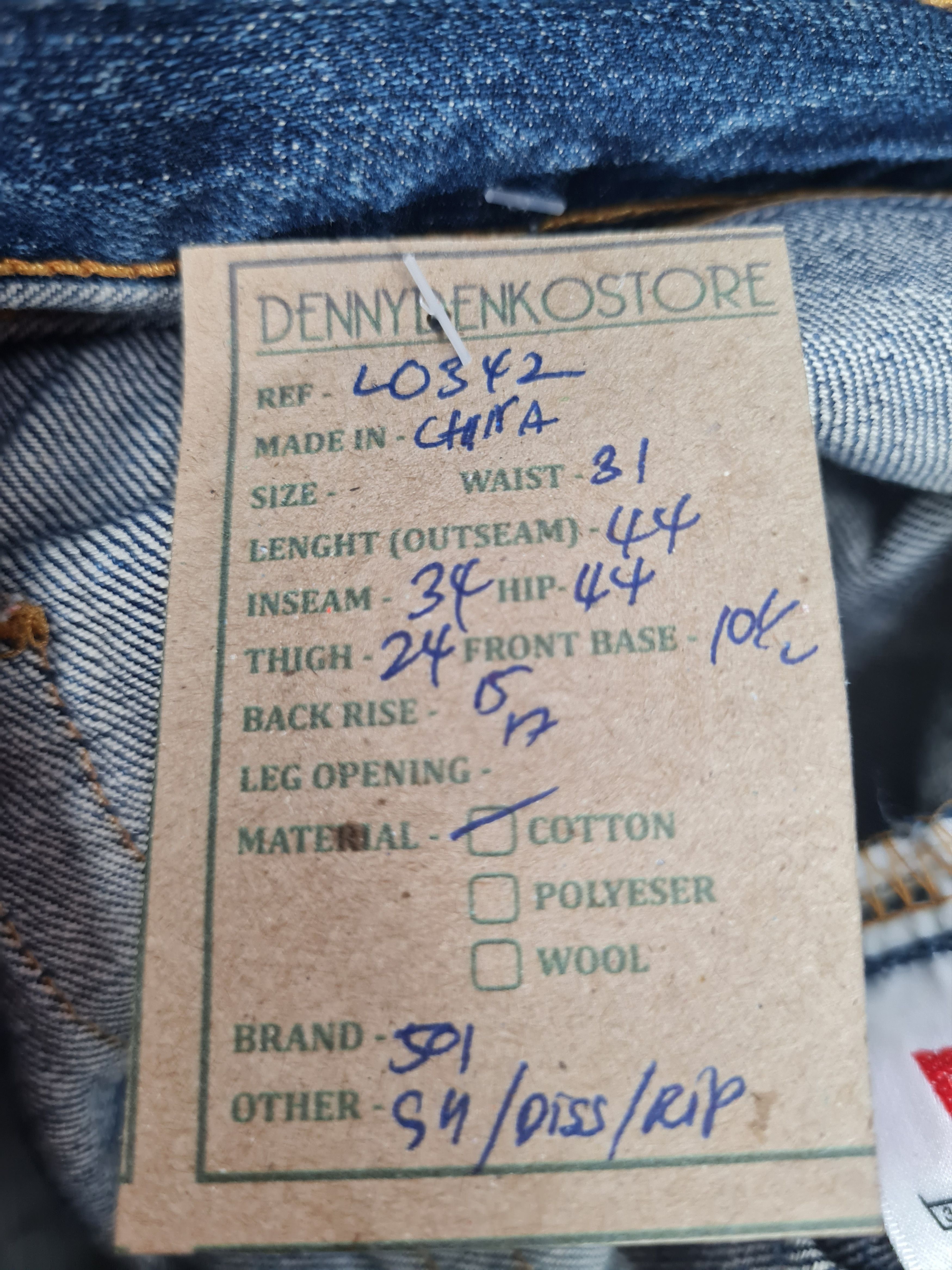 Levi's LEVIS 501 Distressed Stonewash Faded Jeans L0342 Size 31X34 Size US 31 - 12 Thumbnail