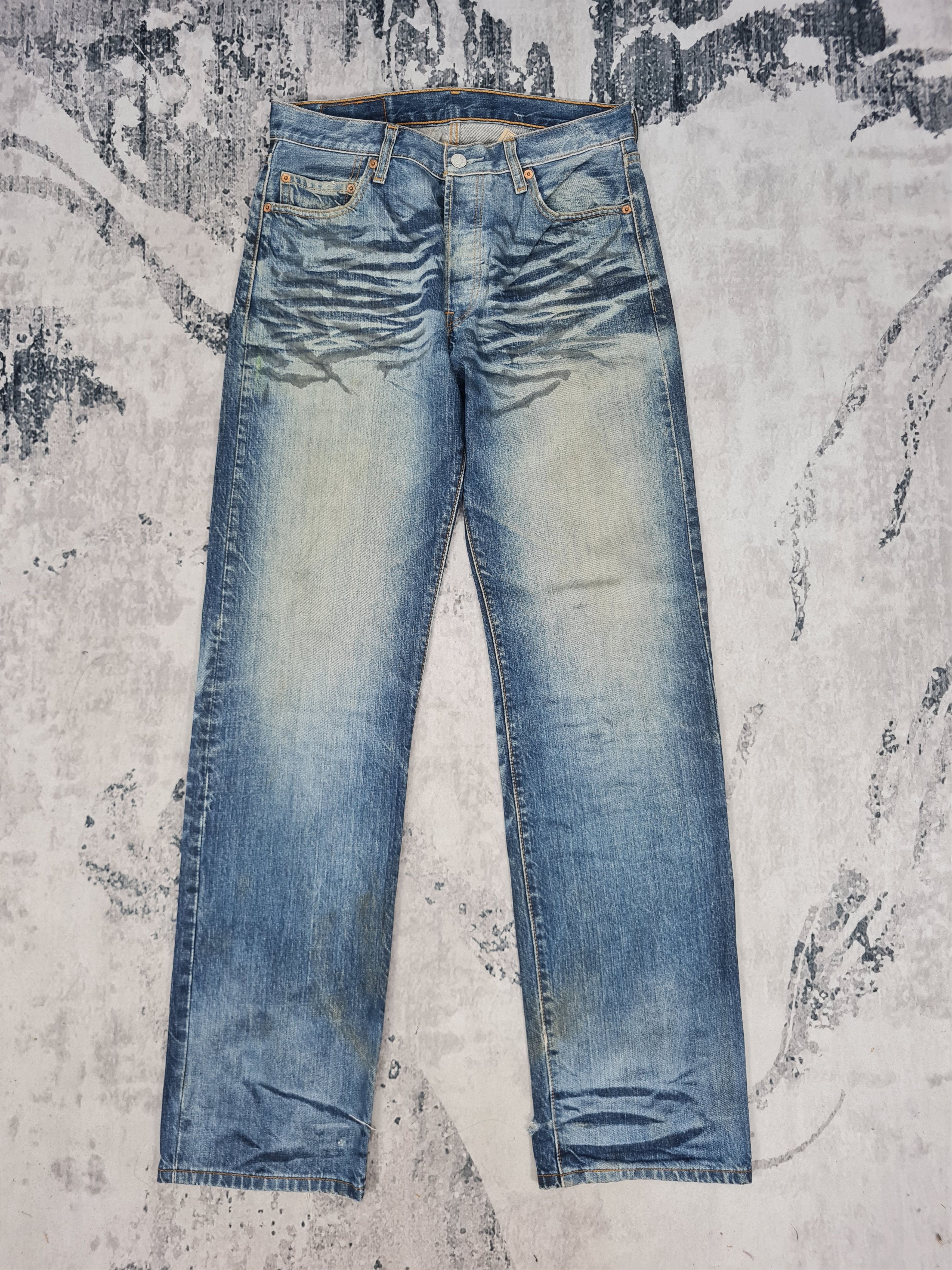 Levi's LEVIS 501 Distressed Stonewash Faded Jeans L0342 Size 31X34 Size US 31 - 2 Thumbnail