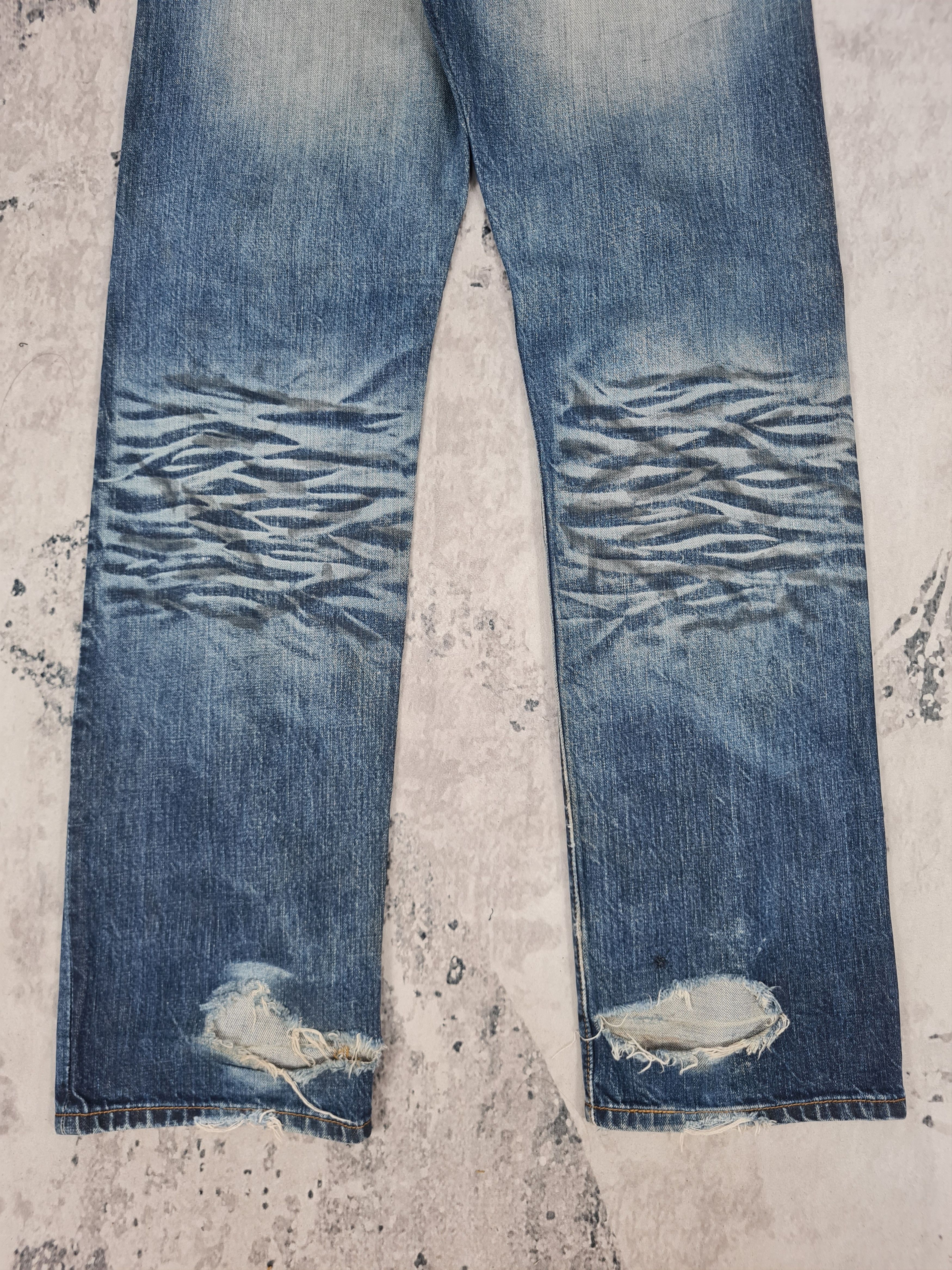 Levi's LEVIS 501 Distressed Stonewash Faded Jeans L0342 Size 31X34 Size US 31 - 5 Thumbnail