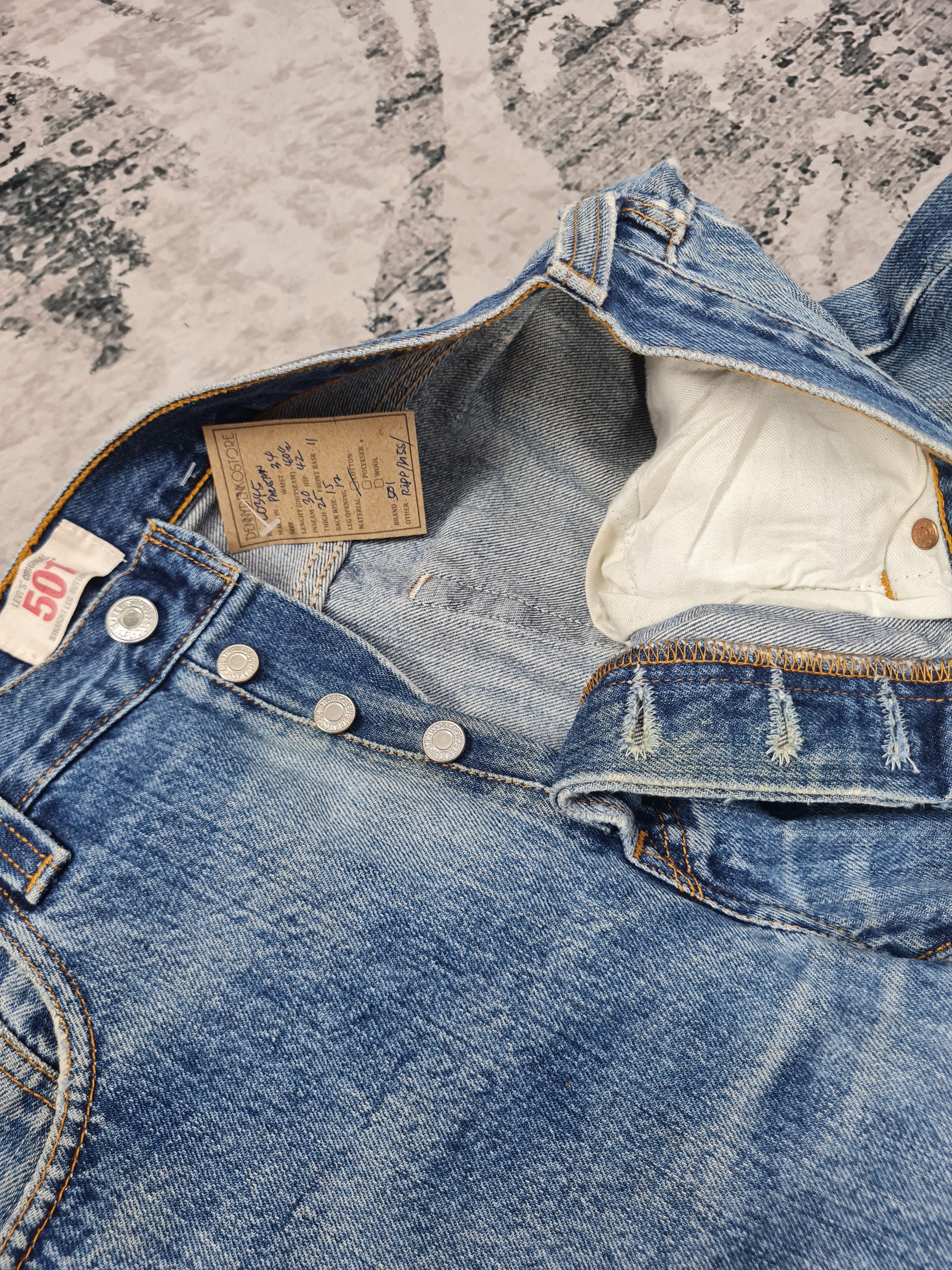 Levi's Vintage Clothing LEVIS 501 Distressed Stain Stonewash Jeans L0345 Size 34X30 Size US 34 / EU 50 - 11 Thumbnail
