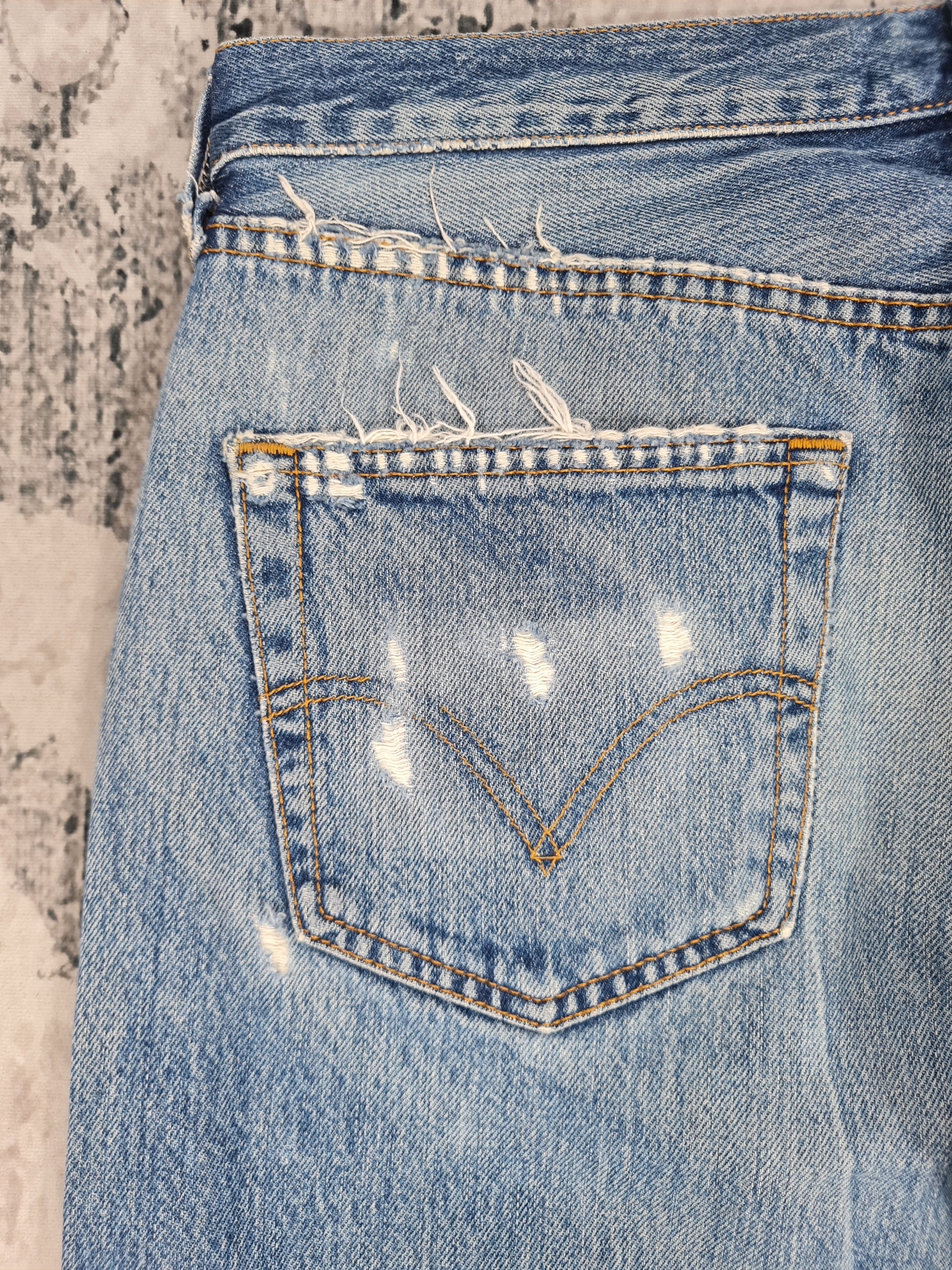 Levi's Vintage Clothing LEVIS 501 Distressed Stain Stonewash Jeans L0345 Size 34X30 Size US 34 / EU 50 - 9 Thumbnail