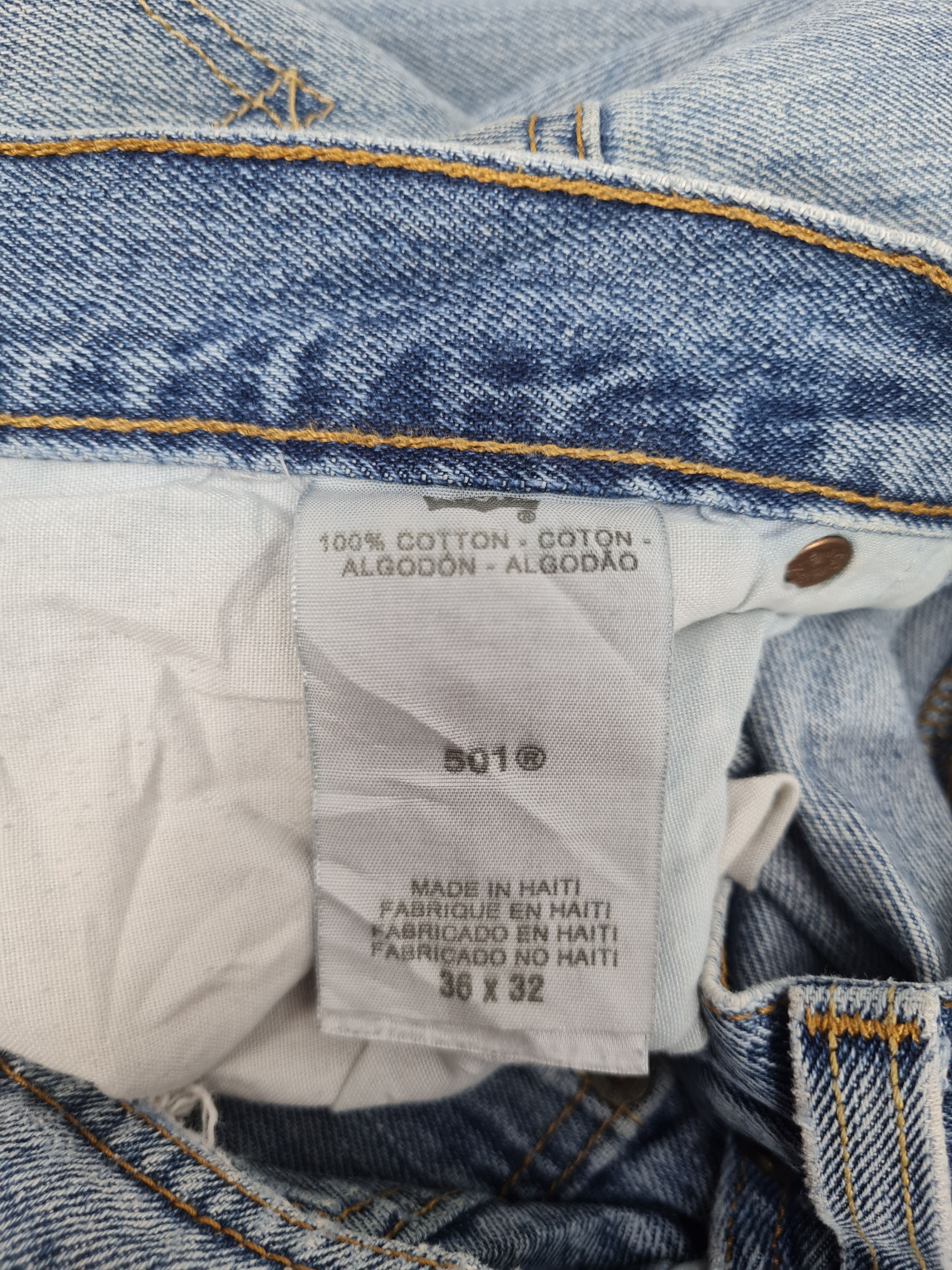 Levi's Vintage Clothing LEVIS 501 Distressed Faded Light Jeans L0347 Size 36X31.5 Size US 36 / EU 52 - 12 Thumbnail