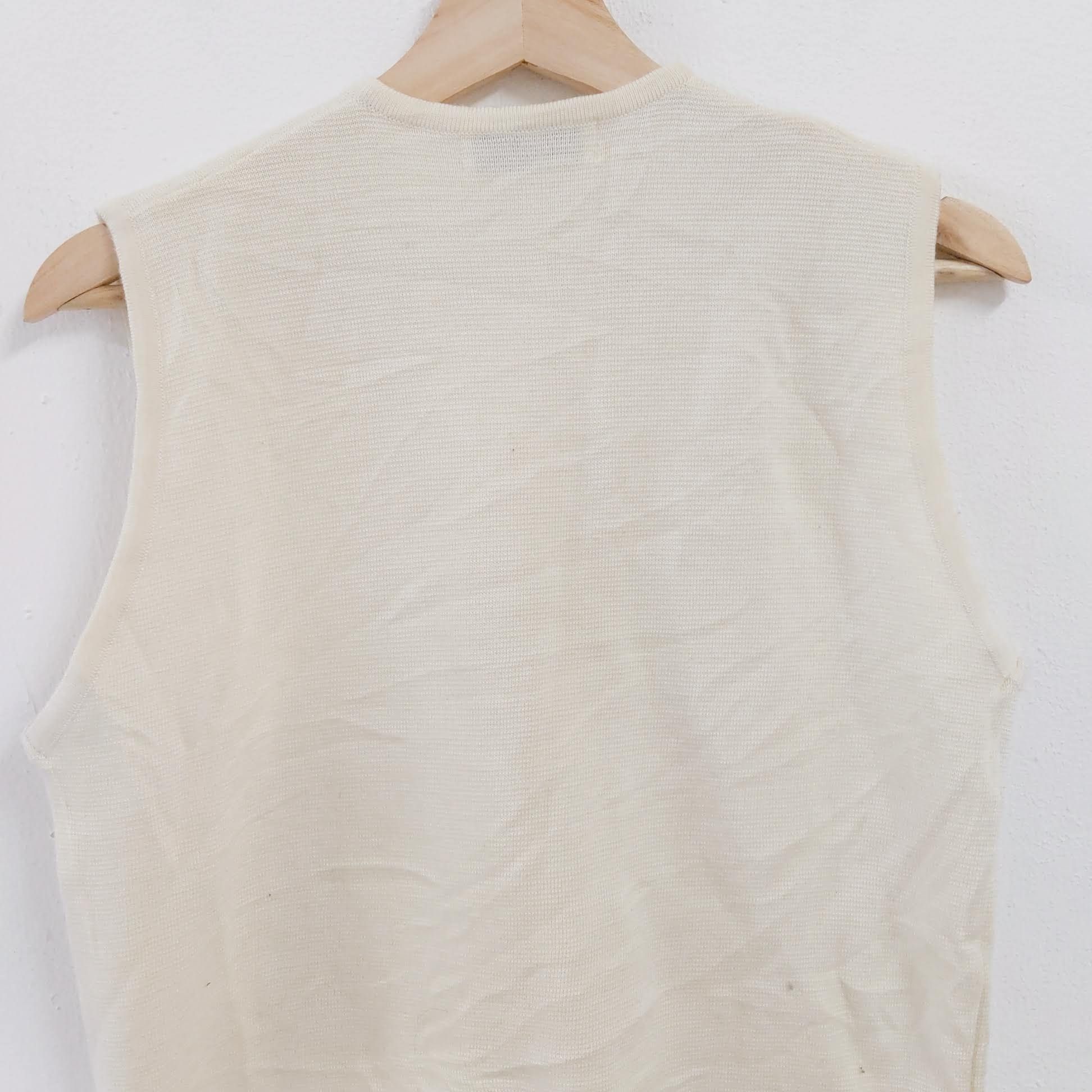 Japanese Brand Vintage LINDBERGH Japan Cardigan Sleeveless Knitwear Size US S / EU 44-46 / 1 - 4 Thumbnail
