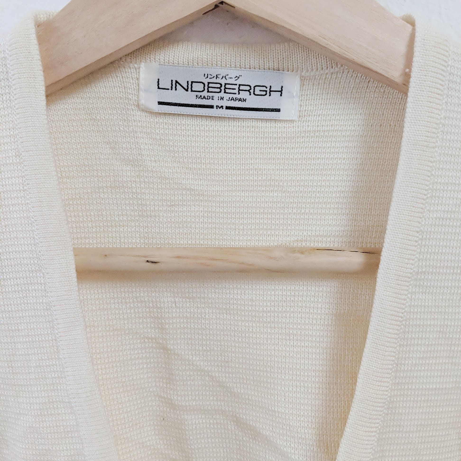 Japanese Brand Vintage LINDBERGH Japan Cardigan Sleeveless Knitwear Size US S / EU 44-46 / 1 - 8 Thumbnail