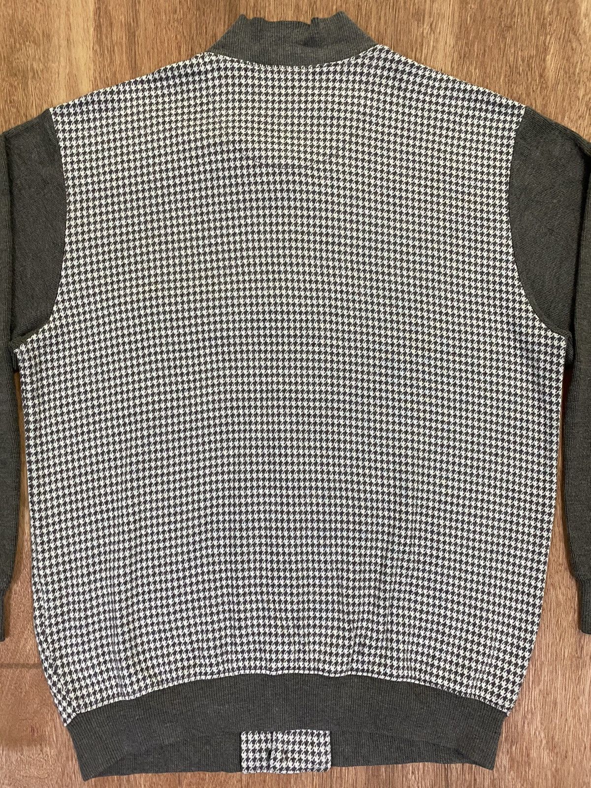 Aquascutum Aquascutum Houndstooth Button Up Sweater Size US S / EU 44-46 / 1 - 4 Thumbnail