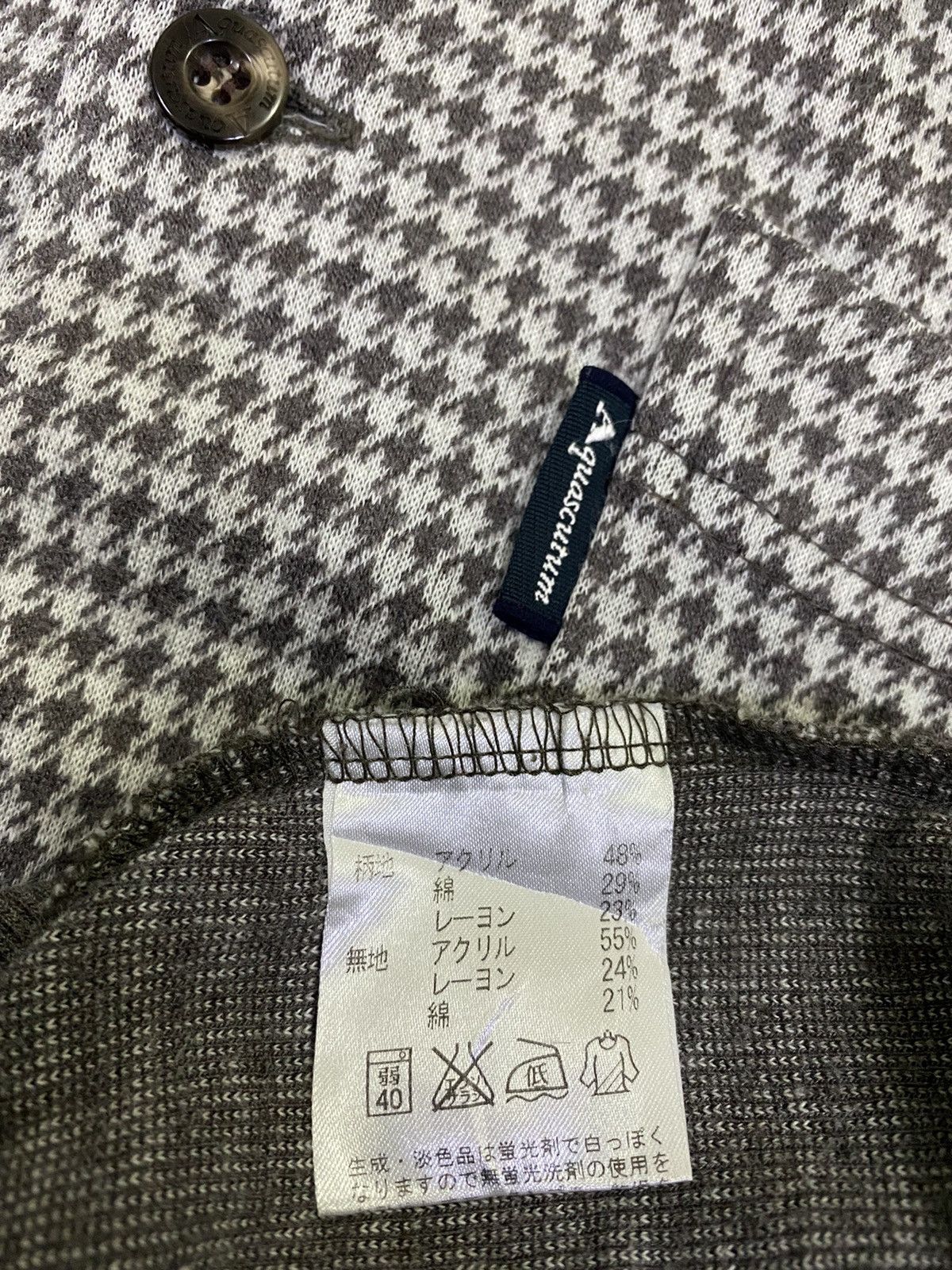 Aquascutum Aquascutum Houndstooth Button Up Sweater Size US S / EU 44-46 / 1 - 9 Thumbnail