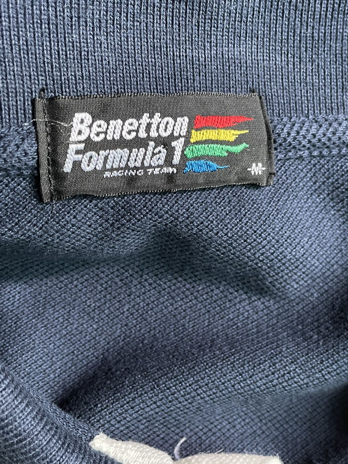 Benetton 90’s BENETTON F1 TriColor Vertical Striped LongSleeve Shirt Size US S / EU 44-46 / 1 - 6 Thumbnail