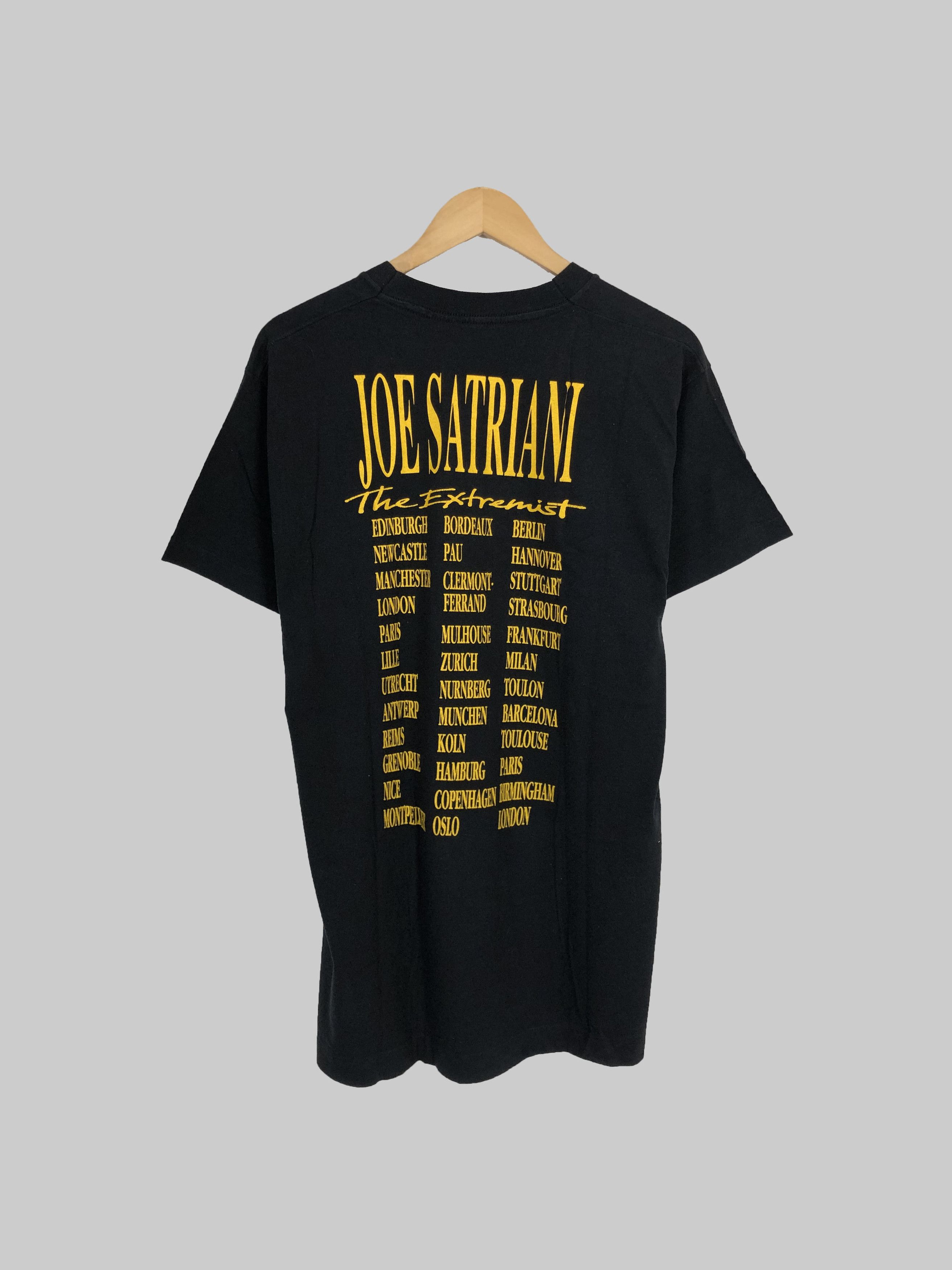 Band Tees Vintage 1992 Joe Satriani (Frank Zappa Jimi Hendrix Santana Size US L / EU 52-54 / 3 - 2 Thumbnail