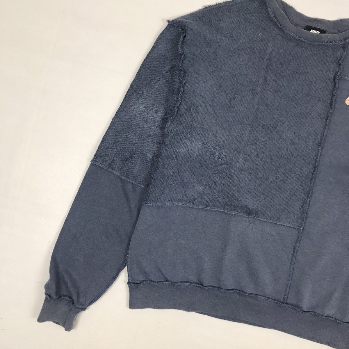 Nike × Vintage Rare NIKE patchwork Rework Small Swoosh Sweatshirt Size US M / EU 48-50 / 2 - 2 Thumbnail