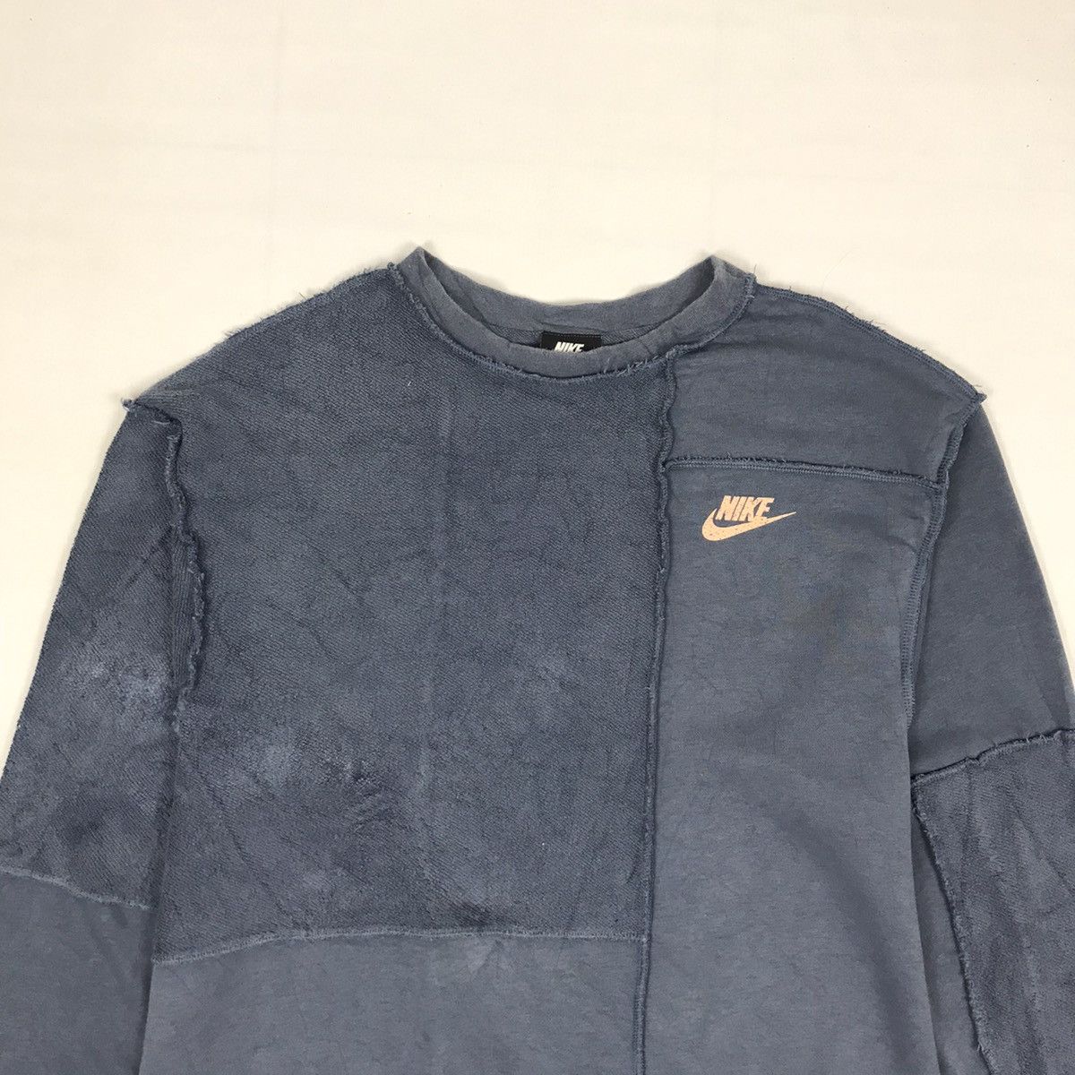 Nike × Vintage Rare NIKE patchwork Rework Small Swoosh Sweatshirt Size US M / EU 48-50 / 2 - 4 Thumbnail