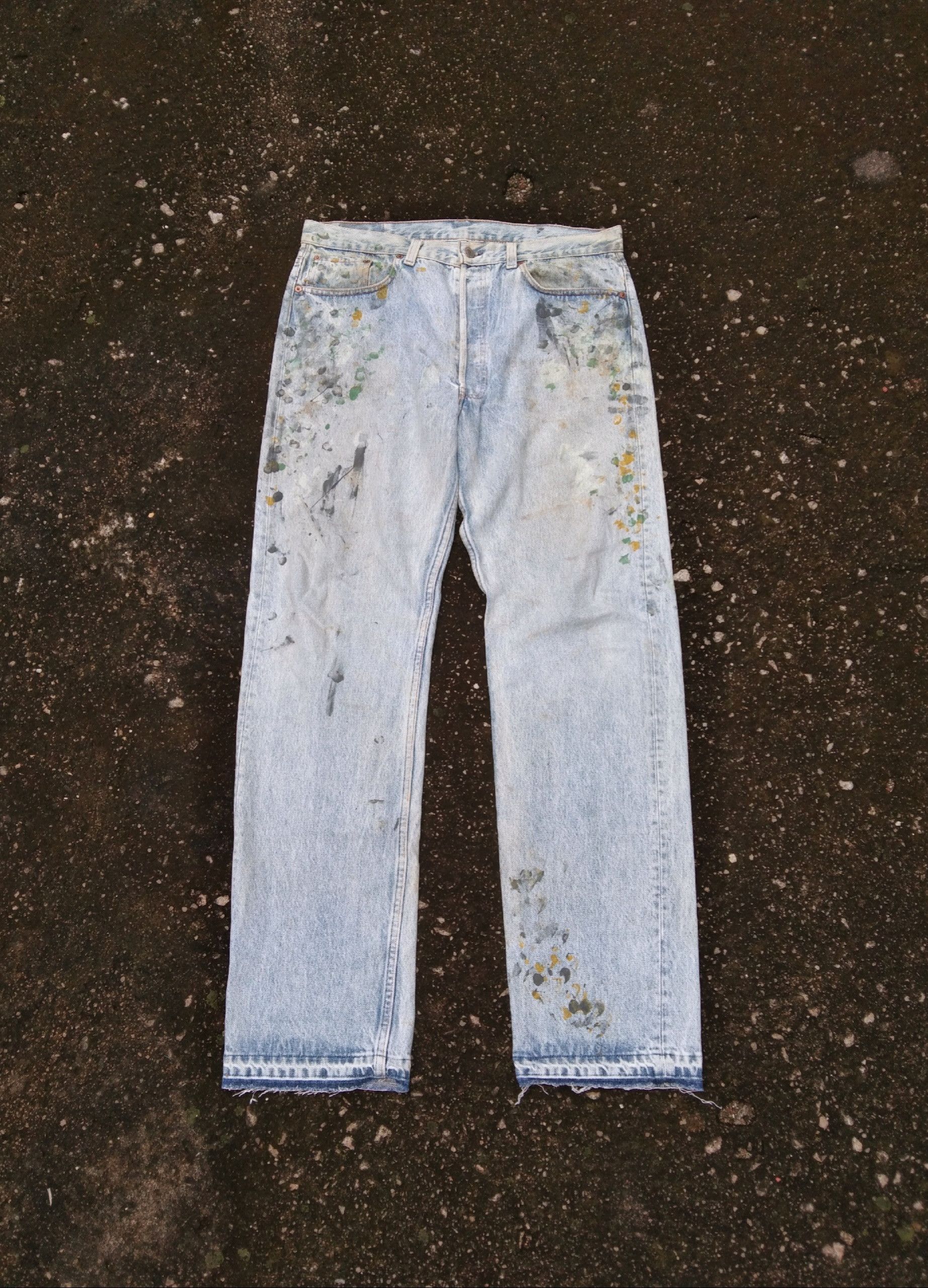 Levi's Signature Denim Painter Pants, Men's Size W30 (approx.) cotton blue type Vintage Second Hand